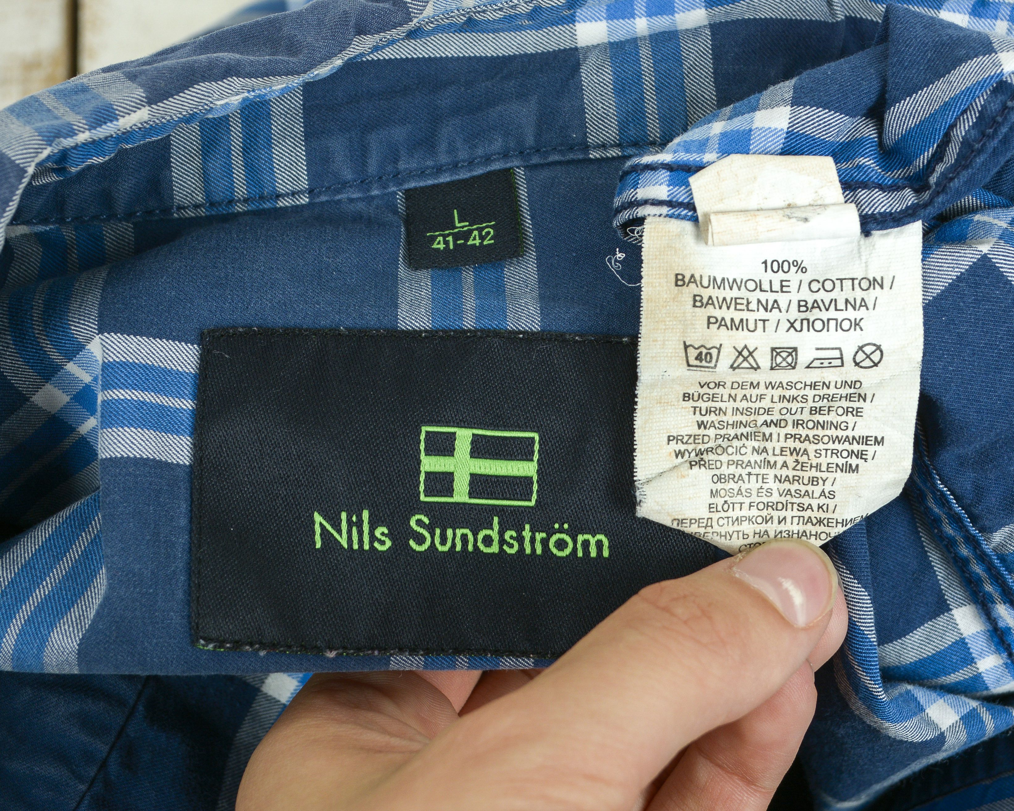 Other NILS SUNDSTROM Surfing Shirt Checked Short Sleeved Casual Size US L / EU 52-54 / 3 - 2 Thumbnail