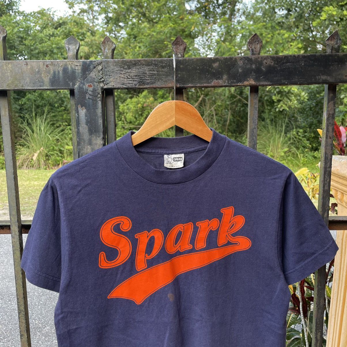 Other 🔥Vintage 90s SPARK Big Logo Spellout Skateboard Tee Size US M / EU 48-50 / 2 - 4 Thumbnail