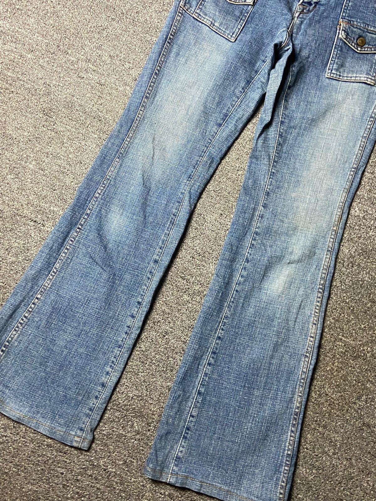 Japanese Brand Brappers Brand Flare Denim Jeans (153) Size 29" - 10 Thumbnail
