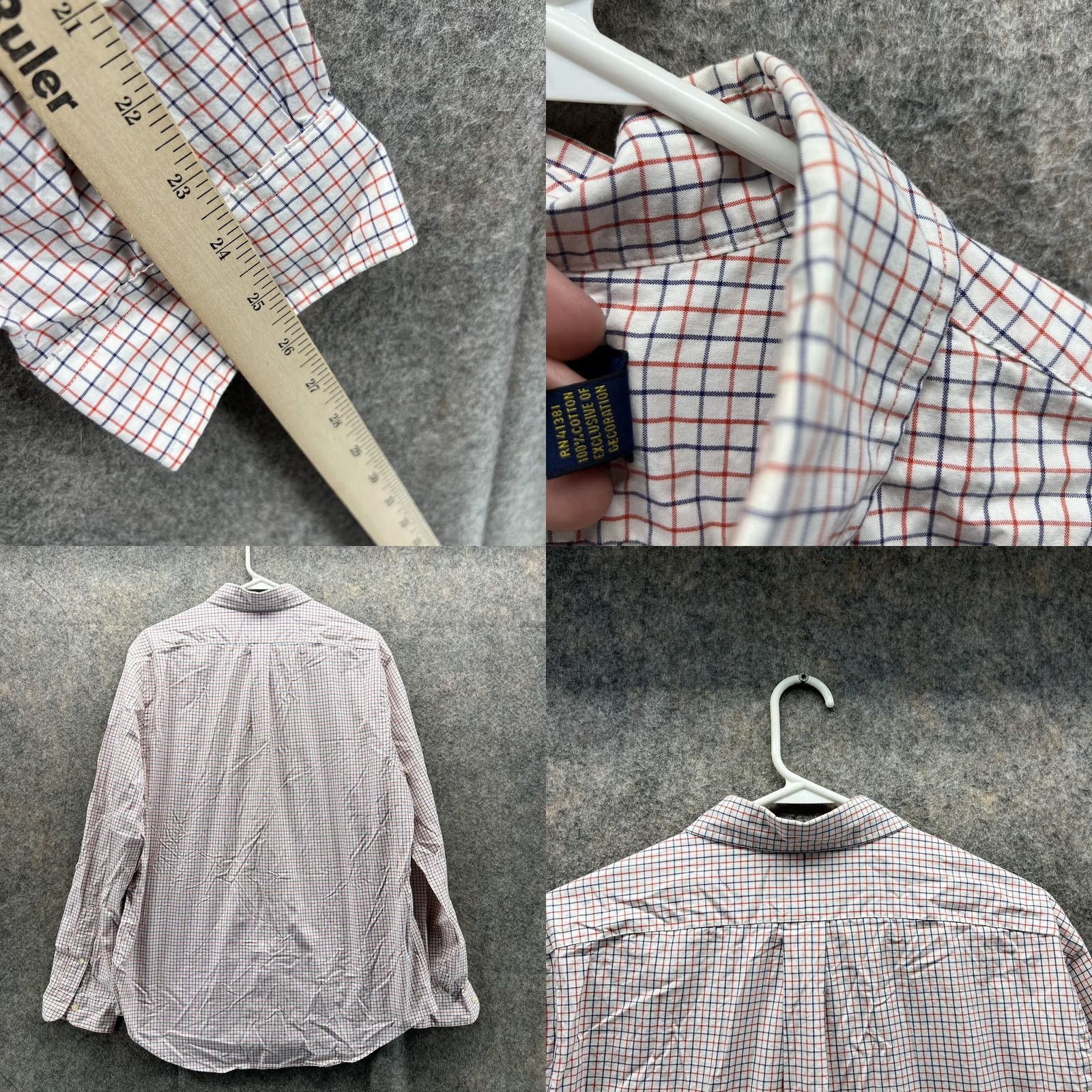 Polo Ralph Lauren Polo Ralph Lauren Shirt Men L White Button-Down Check Preppy Vintage: No, Casual, Business, Formal, Party/Cocktail, Travel, Workwear (Size L) Size US L / EU 52-54 / 3 - 8 Thumbnail