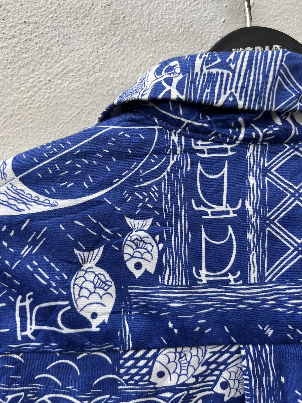 Diamond Head Vintage 60s Diamond Head Sportswear Blue Hawaiian Shirt Size US M / EU 48-50 / 2 - 16 Thumbnail