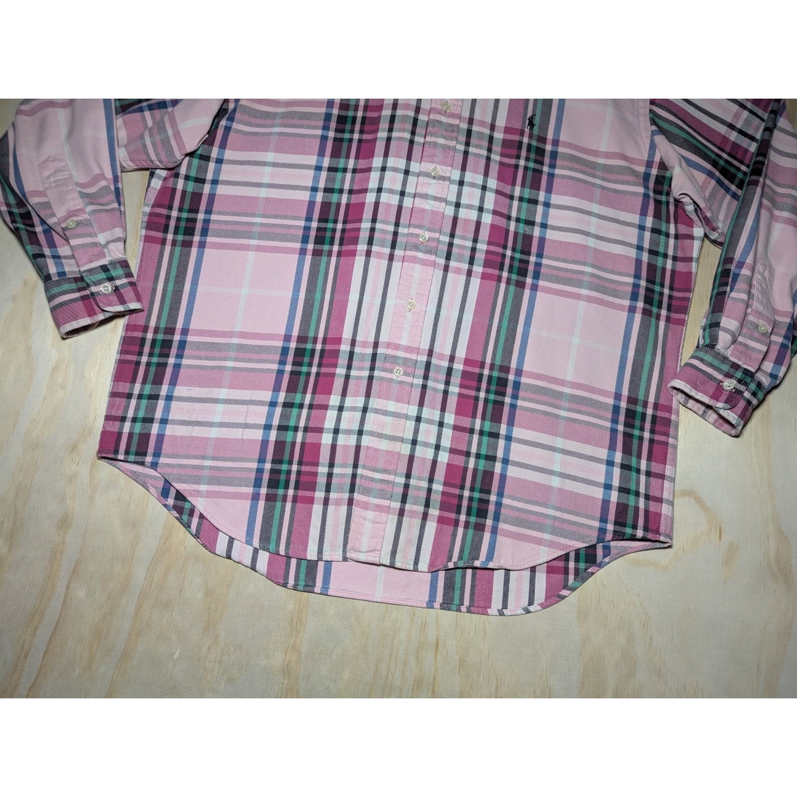 Polo Ralph Lauren Ralph Lauren Men's Large Blake Heavy Button Down Shirt Pink Size US L / EU 52-54 / 3 - 2 Thumbnail
