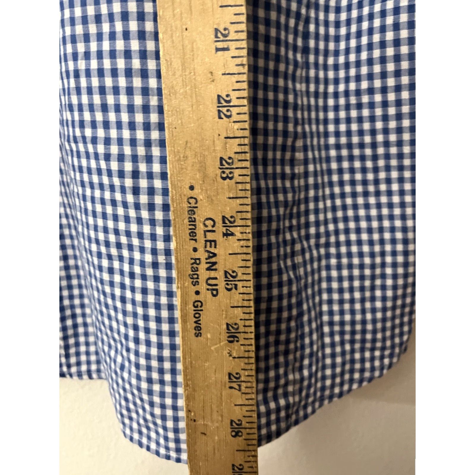 H&M H&M Shirt Mens Small Blue Gingham Slim Fit Button Up Long Sleeve Casual Preppy Shirt Size US S / EU 44-46 / 1 - 4 Thumbnail