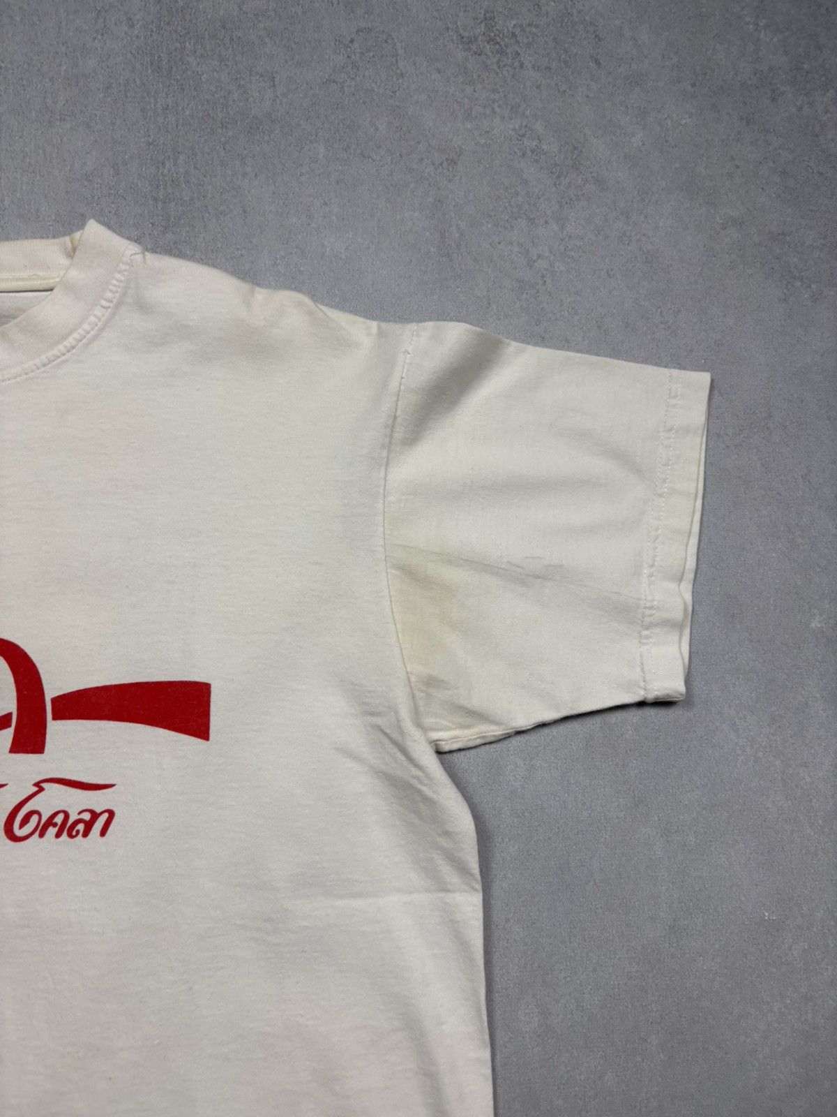 Vintage 89s Coca Cola Thailand Style T-Shirt Pop Coke Soda