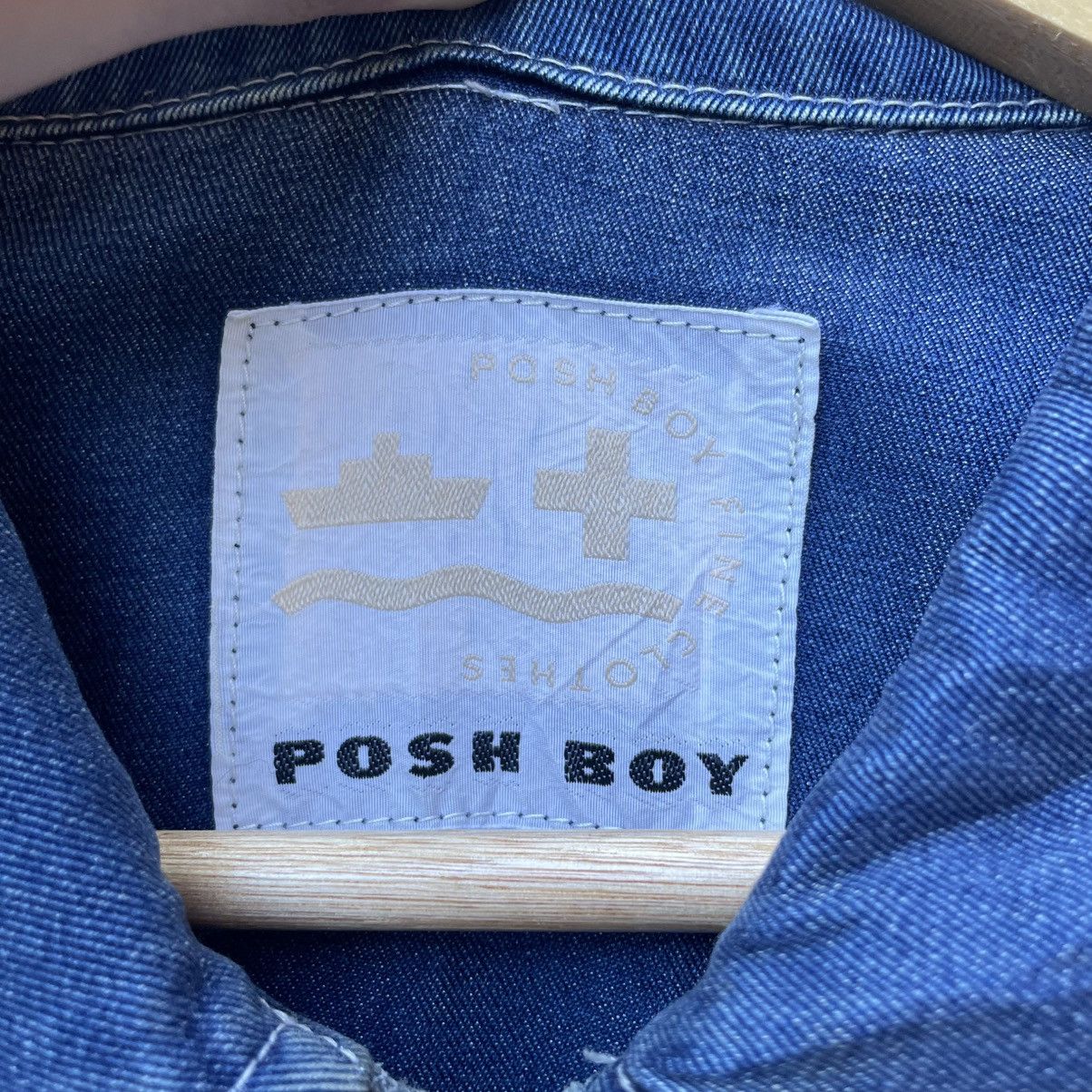 45rpm 💥Vintage POSH Boy Indigo Bomber Jacket Size US M / EU 48-50 / 2 - 8 Thumbnail