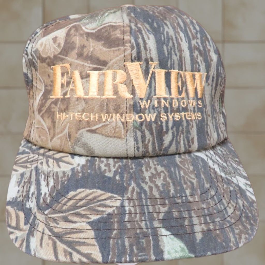 Vintage VINTAGE Fairview Windows Hi-Tech Systems Camo Snapback Hat Deer hunting Mens Size ONE SIZE - 1 Thumbnail