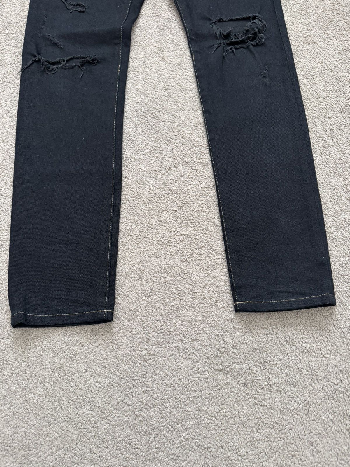 Saint Laurent Paris SS16 Saint Laurent Hedi Slimane Distressed Crash Denim Jeans Size US 28 / EU 44 - 5 Thumbnail