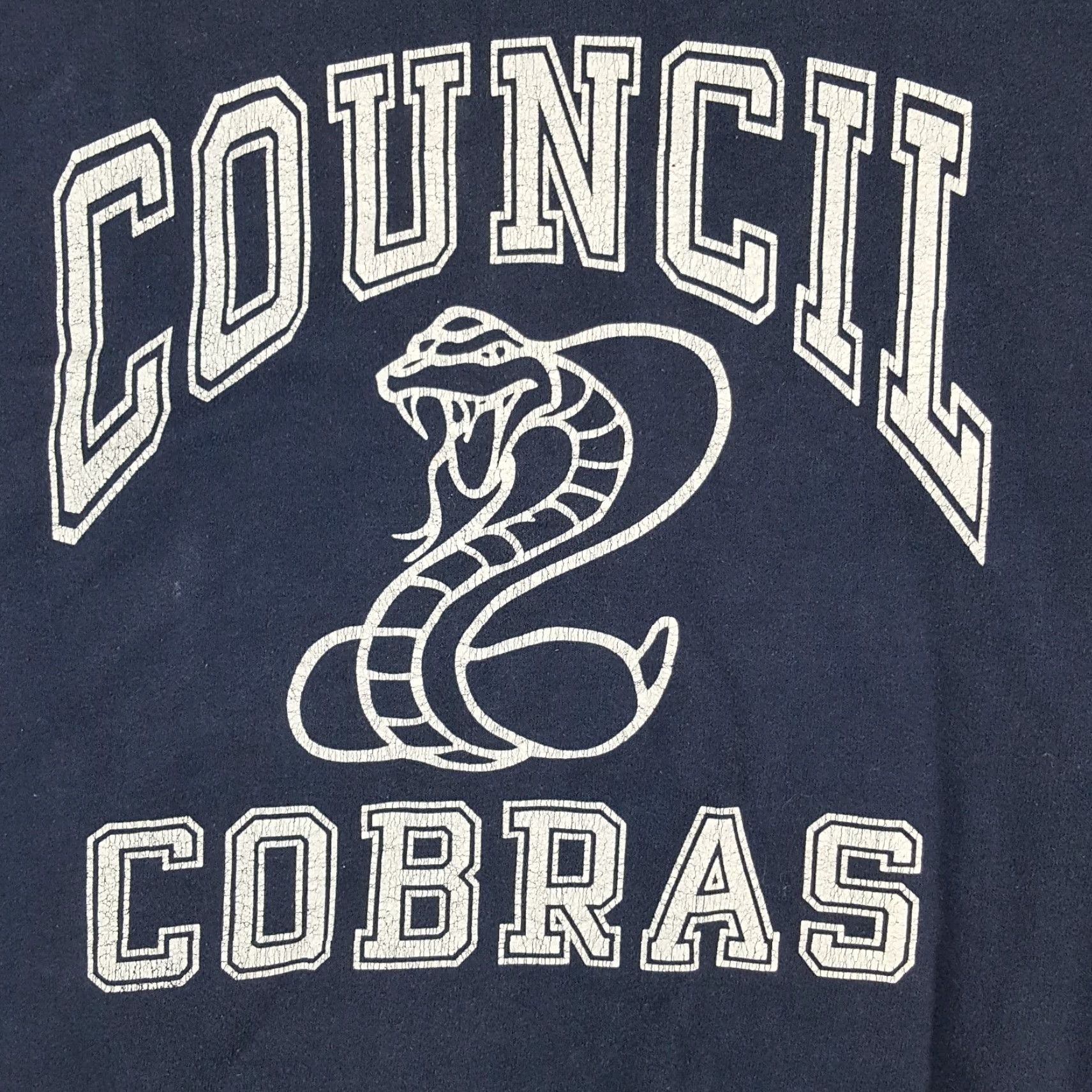 Jerzees VINTAGE Council Cobras High School Sports Size M Pullover Crewneck Sweatshirt Size US M / EU 48-50 / 2 - 3 Thumbnail