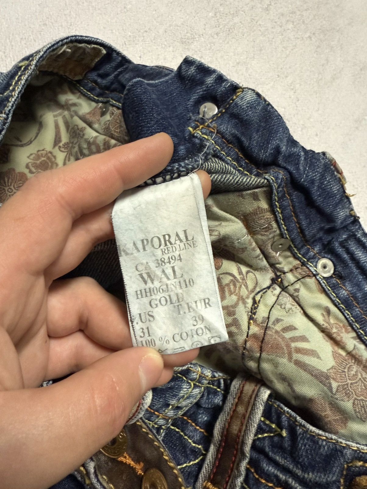 Japanese Brand SICK🔥 Japanese Wash Distressed Crash Jeans Denim Pants 90s Size US 31 - 17 Thumbnail