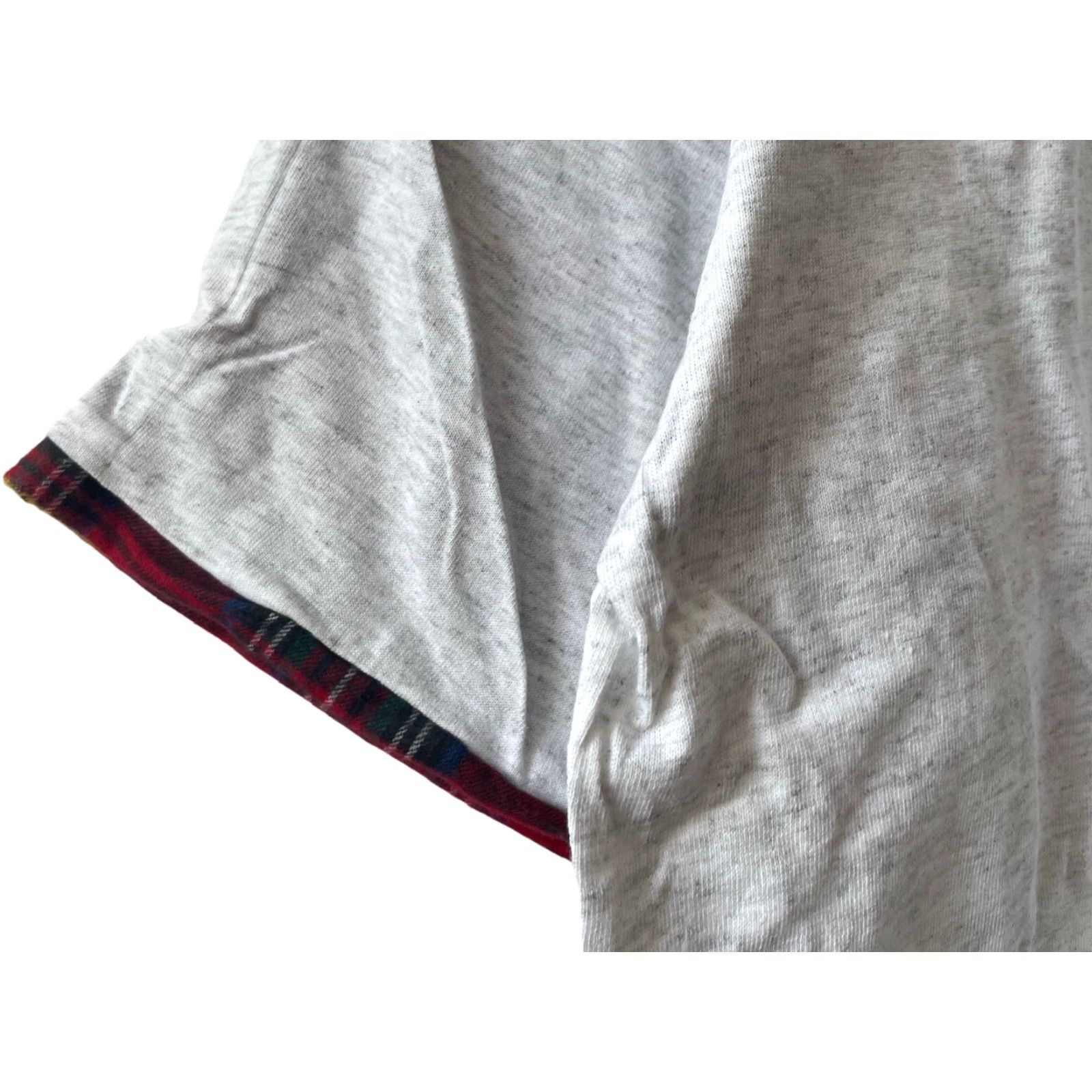 Soffe VINTAGE Soffe Oversized Plaid Trim T-Shirt Mens XL Gray 90s NOS NWOT Made in USA Size US XL / EU 56 / 4 - 3 Thumbnail