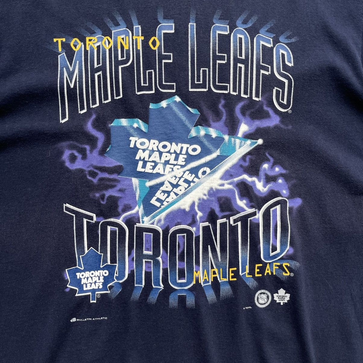 NHL × Vintage Bulletin Athletic Toronto Maple Leafs NHL Official T-Shirt Size US XL / EU 56 / 4 - 5 Thumbnail