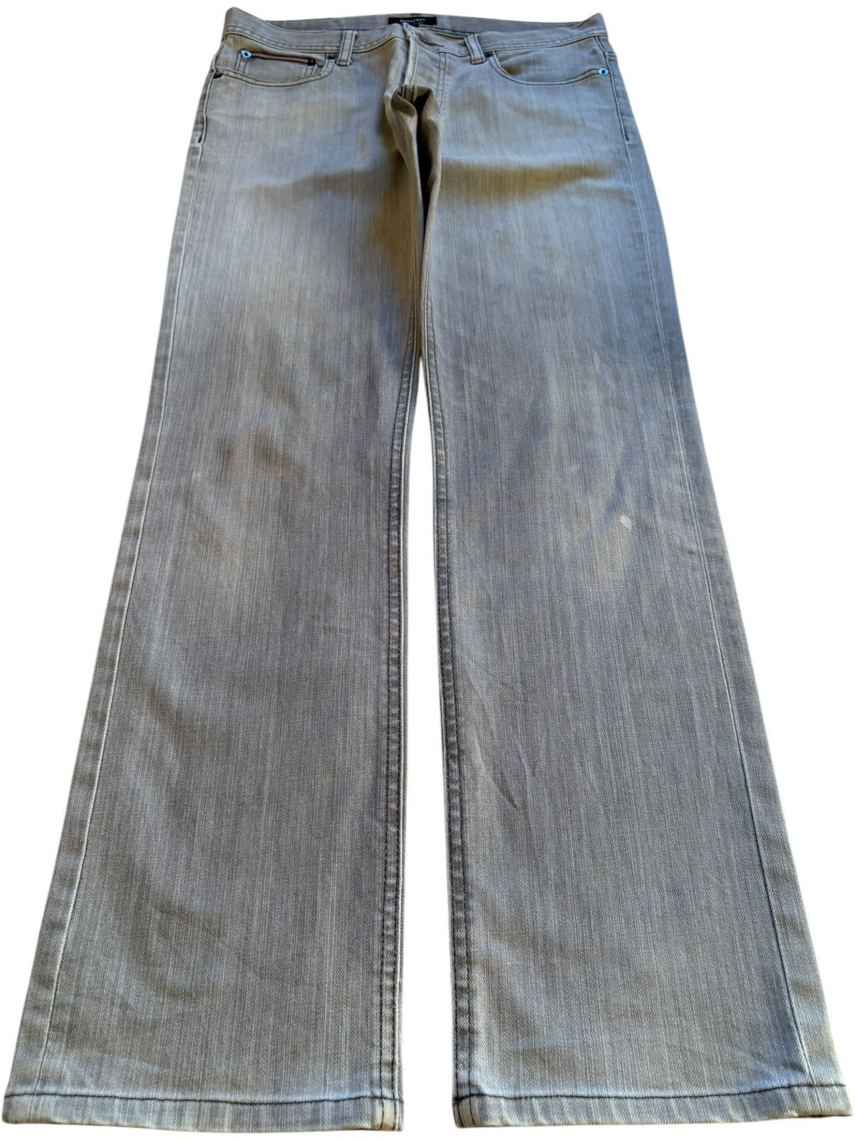 Burberry Vintage Burberry Distressed Grey Jeans Size US 31 - 1 Thumbnail