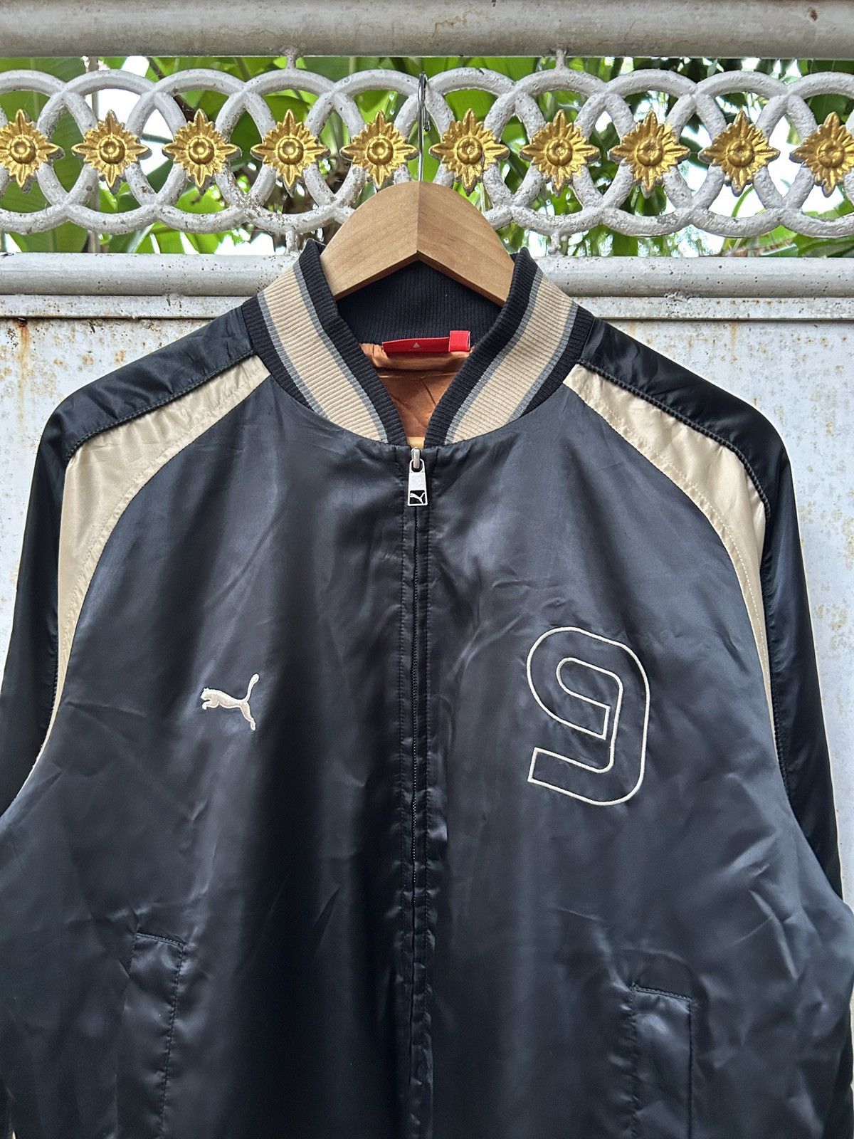 Puma Rare🔥 Puma Skajan Nylon Jacket Embroidery Gold Black Size US S / EU 44-46 / 1 - 6 Thumbnail