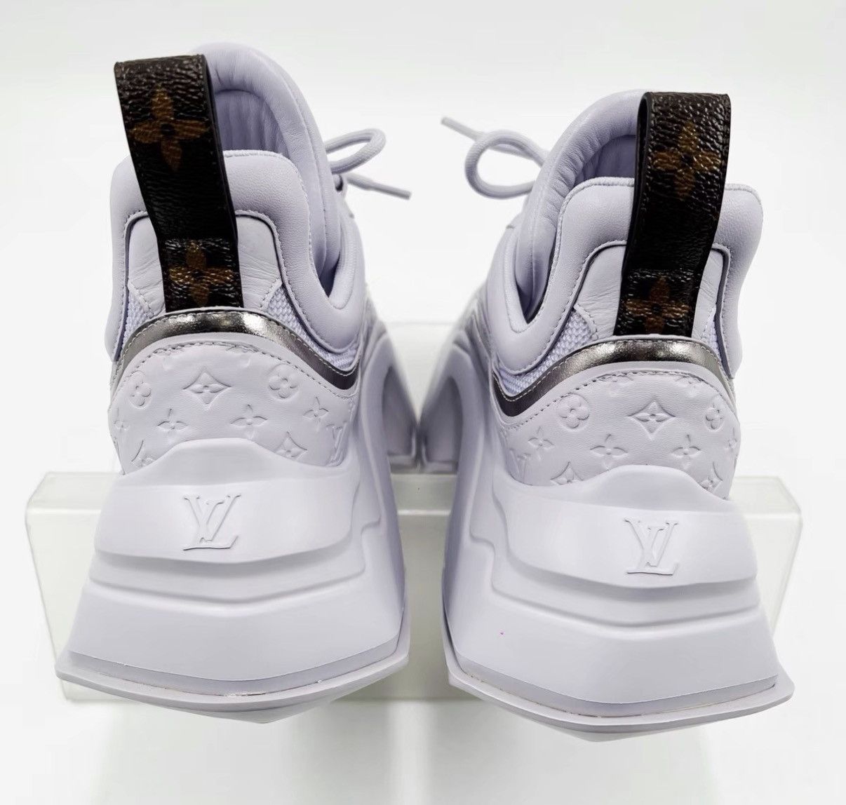 Louis Vuitton Louis Vuitton Leather Low-Top Platform Sneakers K12 Size US 5 / IT 35 - 6 Thumbnail