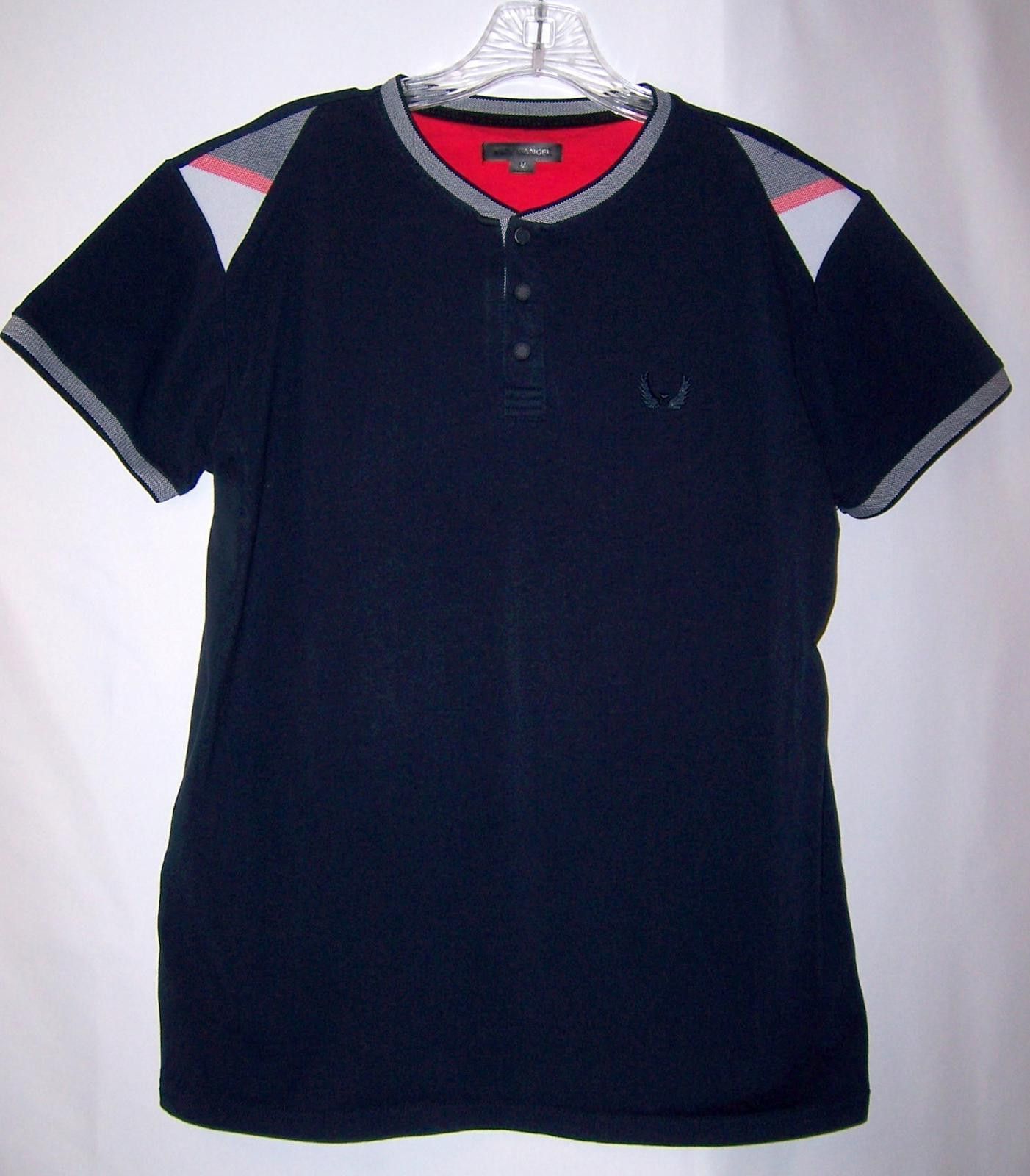 Other Nick Danger Men's M Short Slv Henley Flex Fit T-shirt-Navy Size US M / EU 48-50 / 2 - 1 Thumbnail