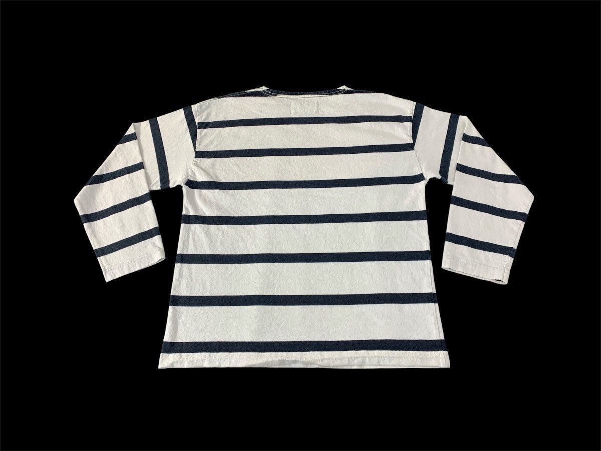 Margaret Howell Hype Margarett Howell London Striped Longsleeve Crewneck Tee Size L / US 10 / IT 46 - 2 Thumbnail