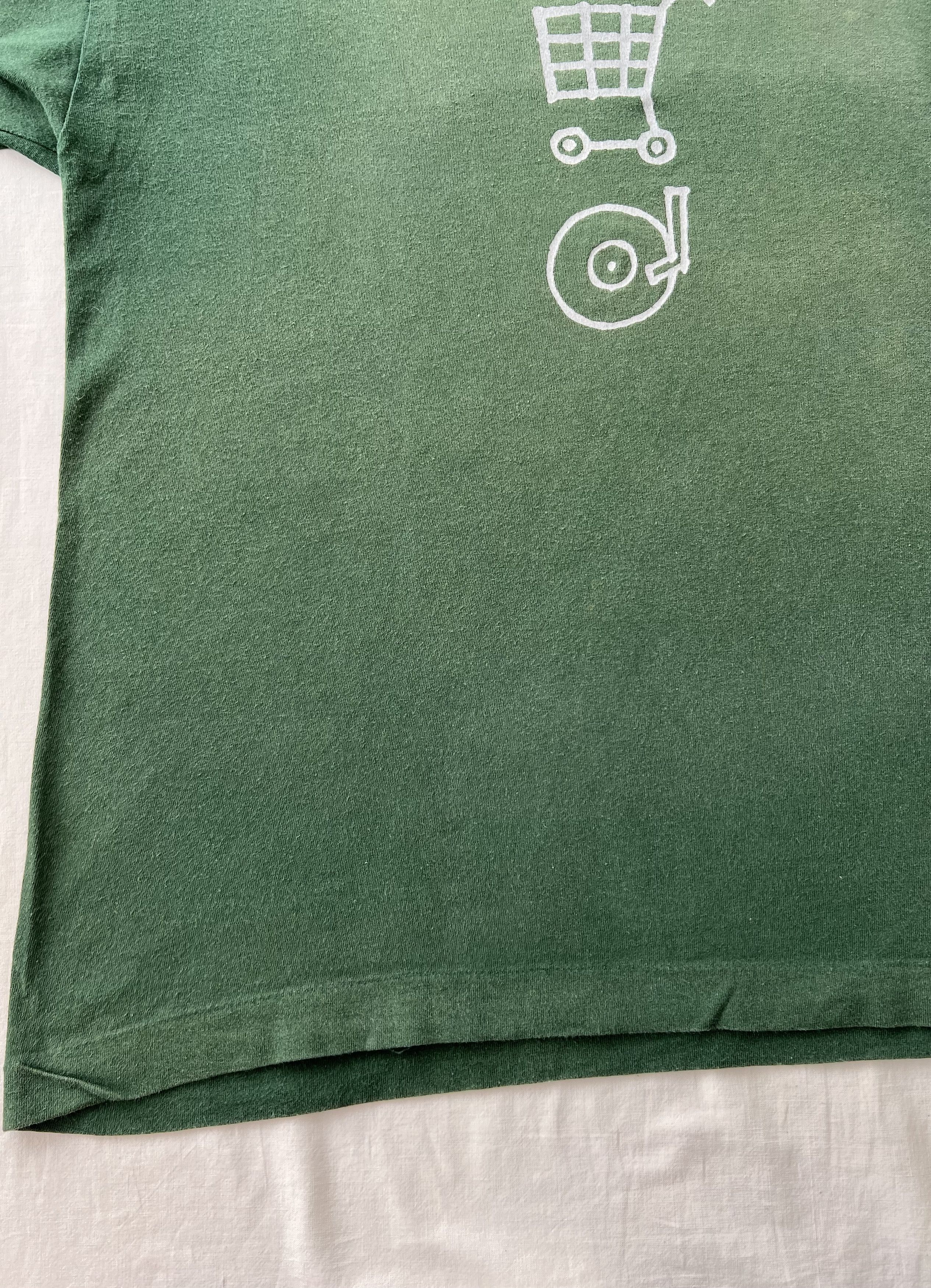 Vintage 1997 U2 Popmart Tour Rock Band Faded Green T-shirt