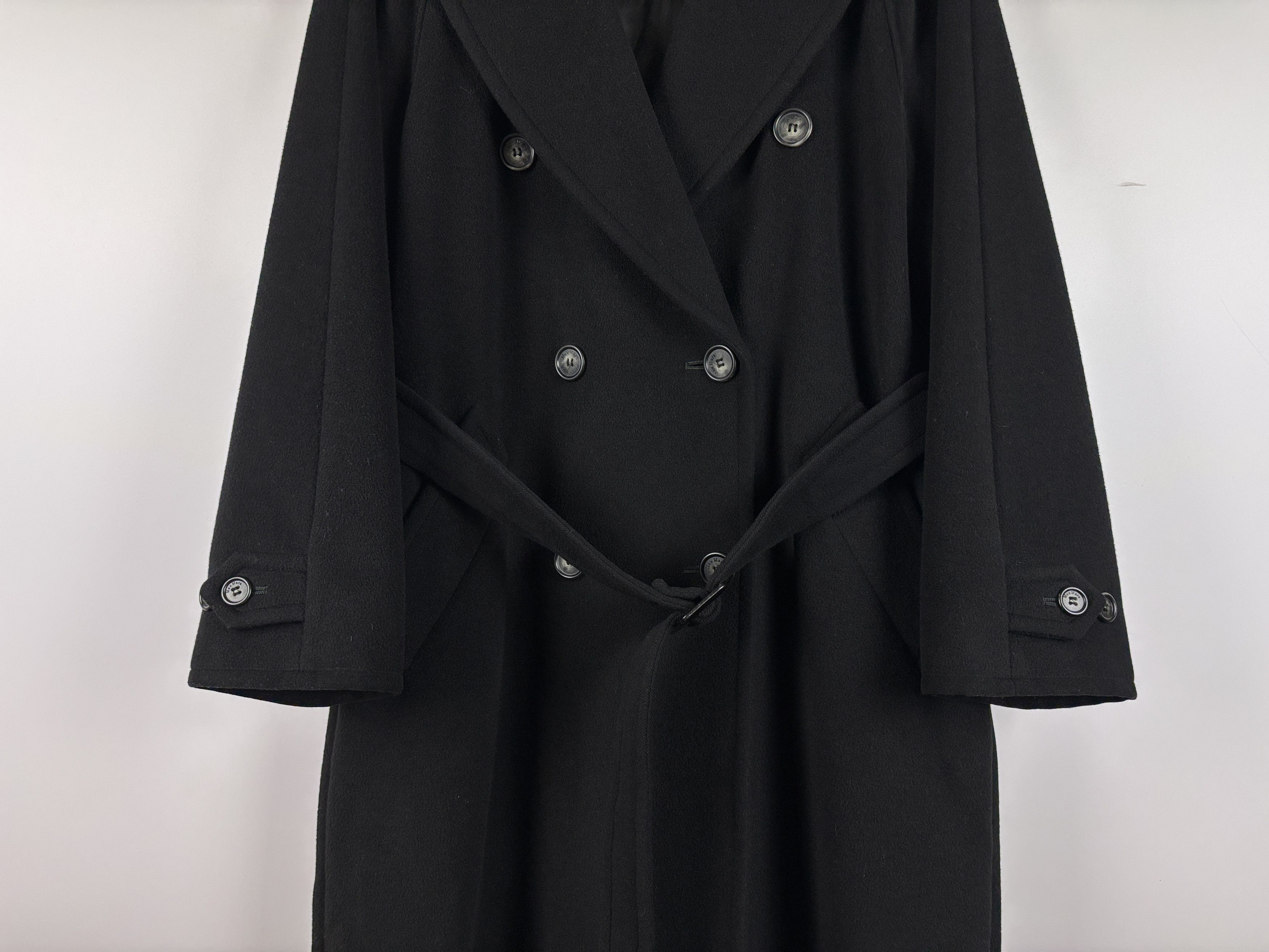 Max Mara × Vintage Max Mara Double-Breasted Belted Wool Coat Size US 6 / UK 8 Size M / US 6-8 / IT 42-44 - 3 Thumbnail