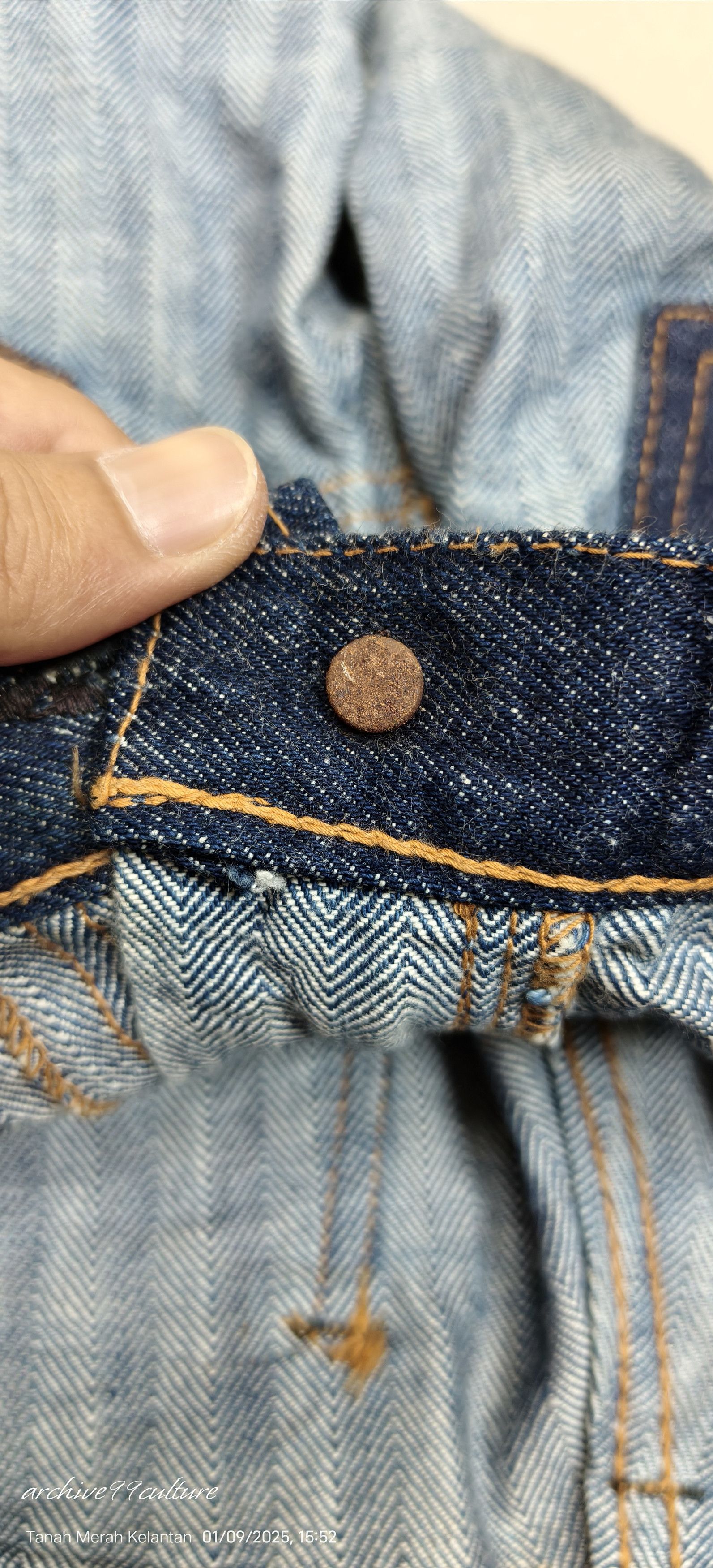 Edwin 70's Edwin Bell bottom patches Unisex jeans USA Size US 27 - 12 Thumbnail
