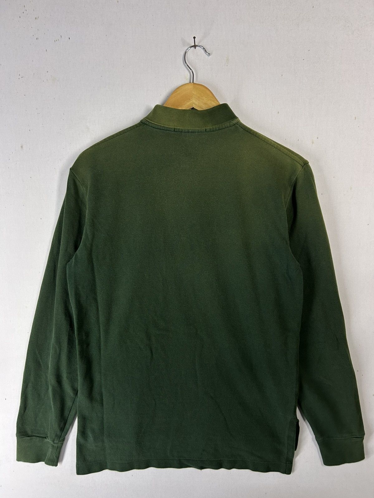 Polo Ralph Lauren × Ralph Lauren × Vintage Vintage Sunfaded Polo Ralph Lauren Collar Longsleeve Size US M / EU 48-50 / 2 - 2 Thumbnail