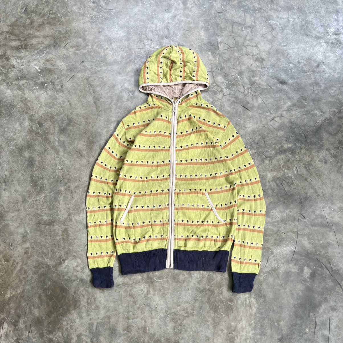 Hysteric Glamour 2000s GB by Nippon Monogram Cross Zip Hoodie Size US L / EU 52-54 / 3 - 1 Thumbnail