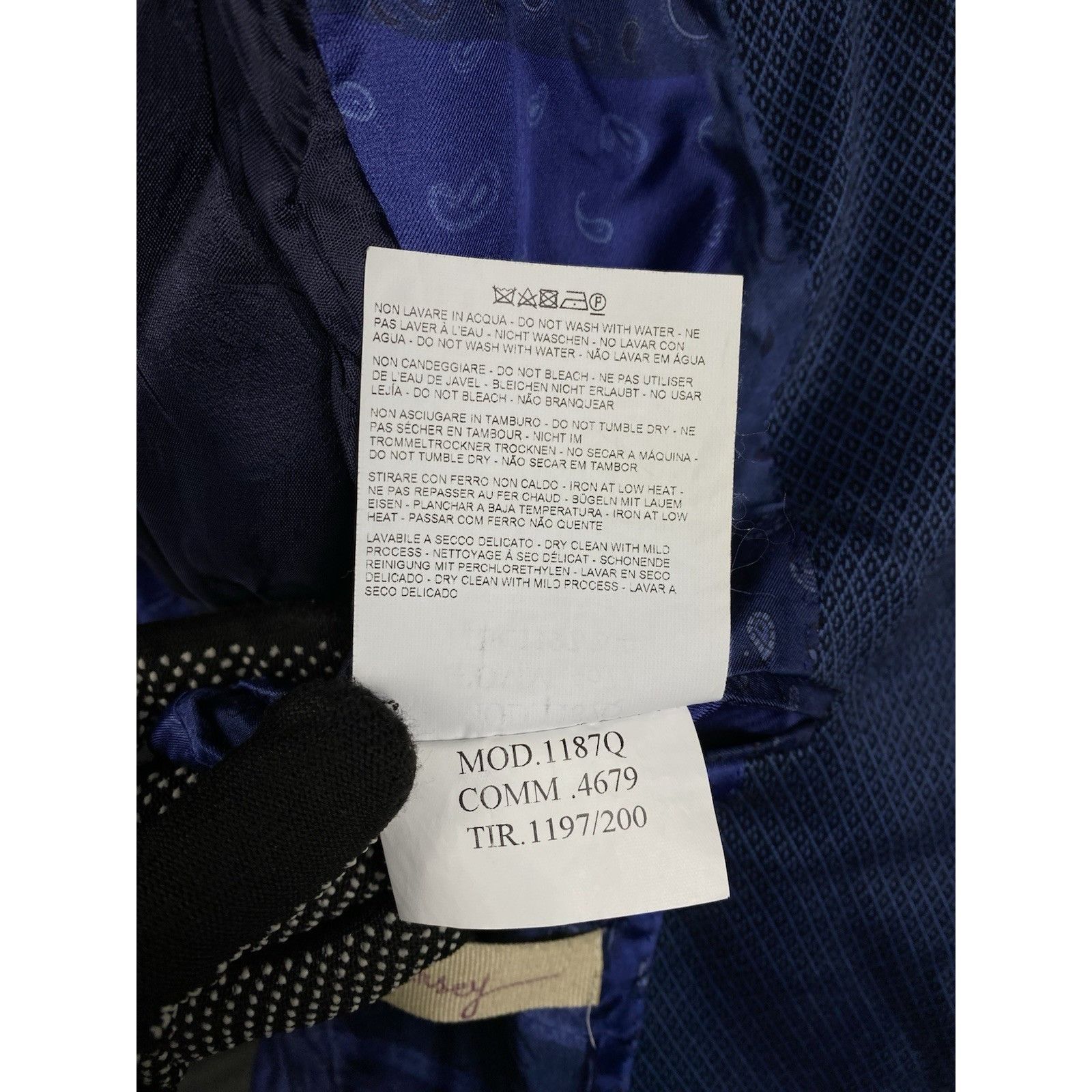 Etro ETRO Men's Blue Slim Fit Blazer Sportcoat Jacket Size 48 Size 48R - 12 Thumbnail