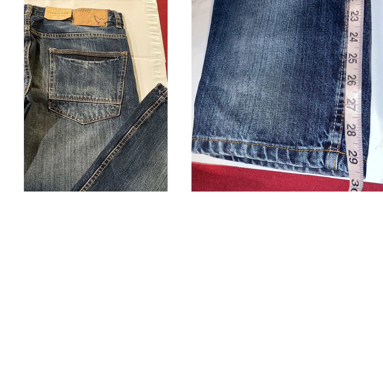 Vintage VINTAGE not applicable here; Company 81 Jeans Slim Fit 36/30 Men Denim Pants Blue 5-Pocket Belt Loops Mid Rise Regular Fit Cotton Jeans Size US 36 / EU 52 - 9 Thumbnail