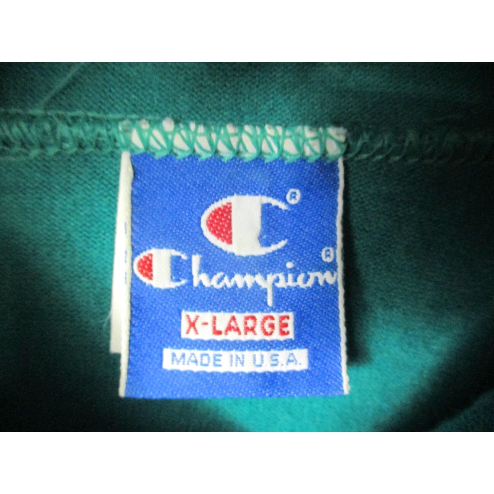 Champion VINTAGE Champion Notre Dame Hoodie Mens XL Green Spell Out Pullover Made USA 90s Size US XL / EU 56 / 4 - 3 Thumbnail