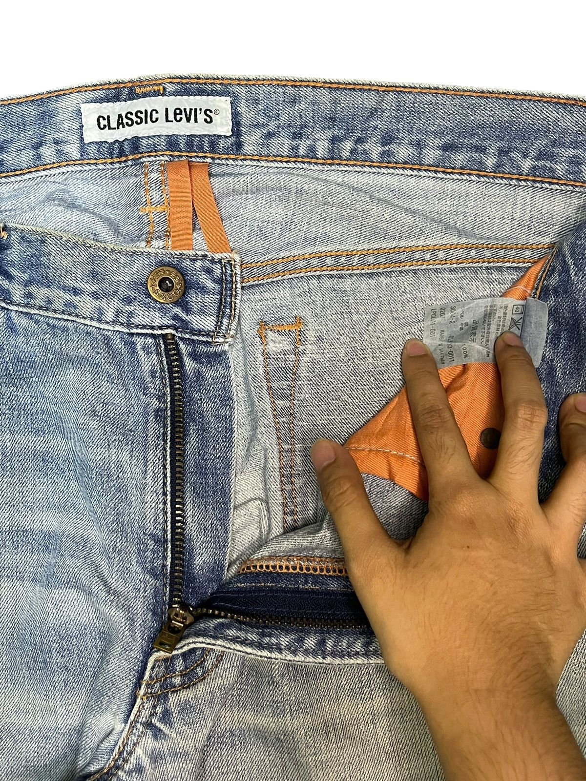 Levi's Vintage 90s Levis 503 Mud Wash Distress Baggy Jeans Size US 35 - 5 Thumbnail