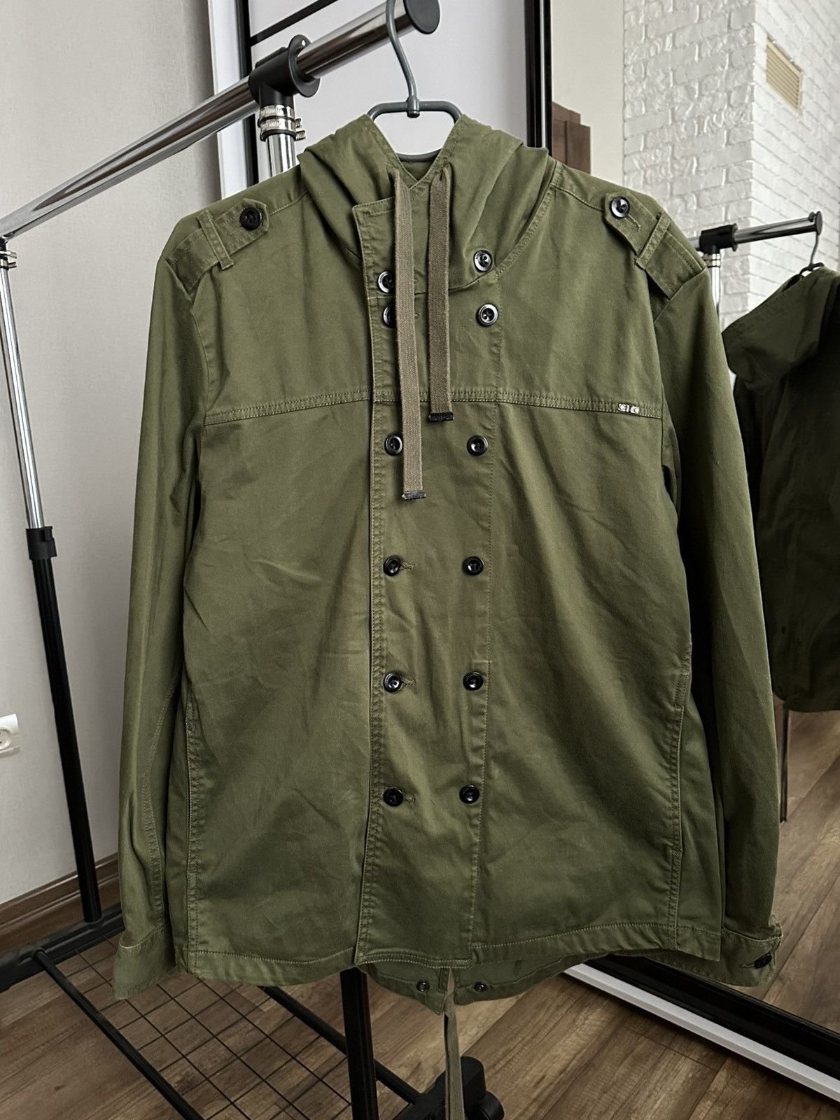 Diesel Diesel Double Coat Canvas Military Jacket Size US XXL / EU 58 / 5 - 1 Thumbnail