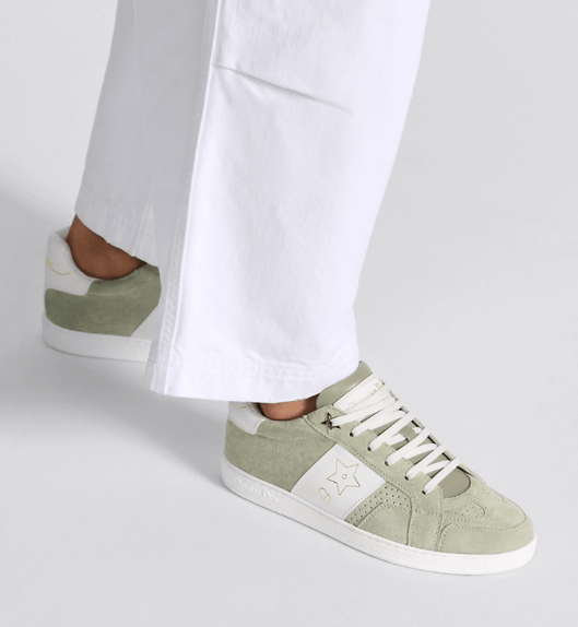 Dior o1w1db10525 KCK399 Dior Star Sneakers in Green/White Size US 12 / IT 42 - 6 Thumbnail