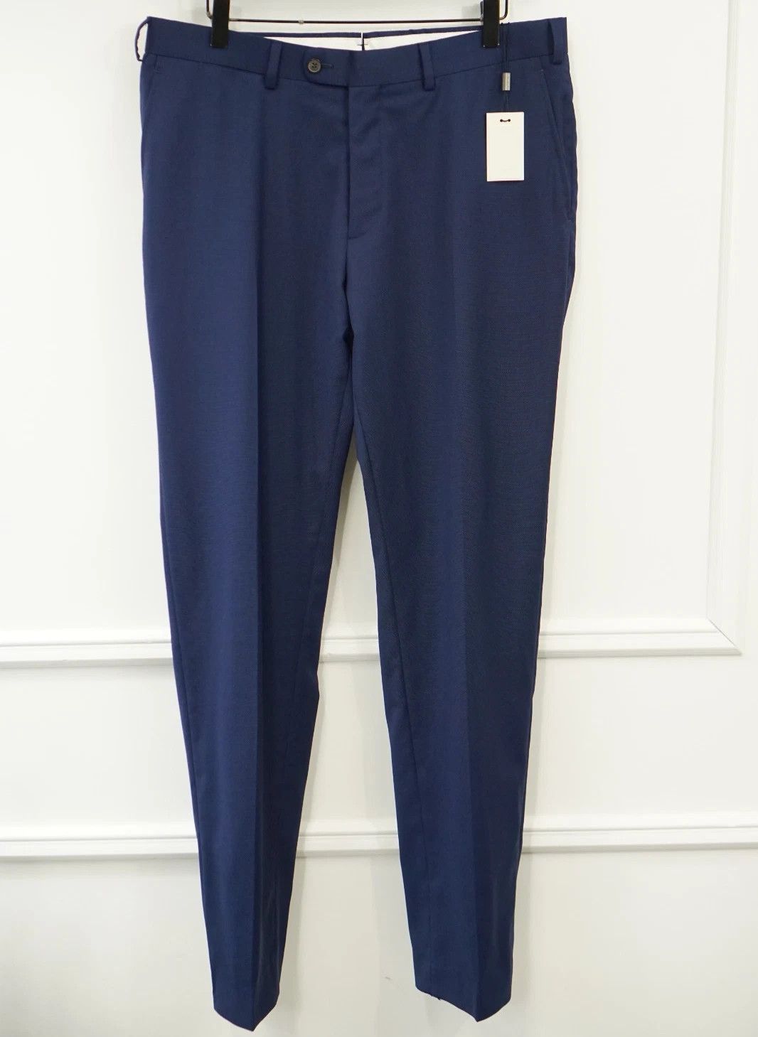 Suitsupply Men Suitsupply Pants Brescia Navy Blue Wool Size 25 UK/US40S Size 40S - 1 Thumbnail