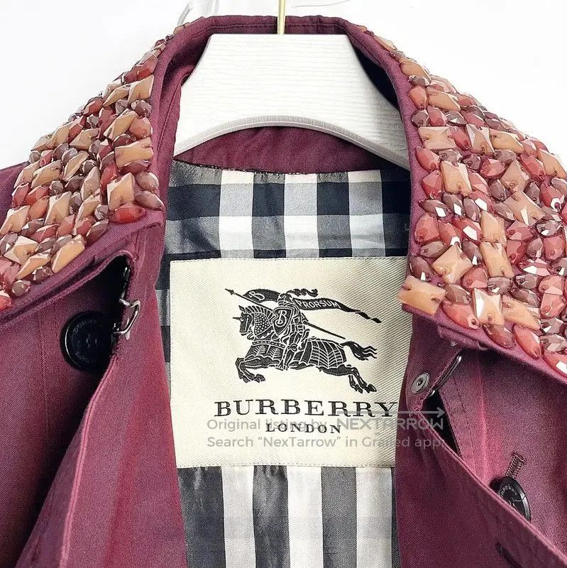 Burberry Burberry Red Ladies Trench Coat. Size XXS / US 00 / IT 34 - 5 Thumbnail