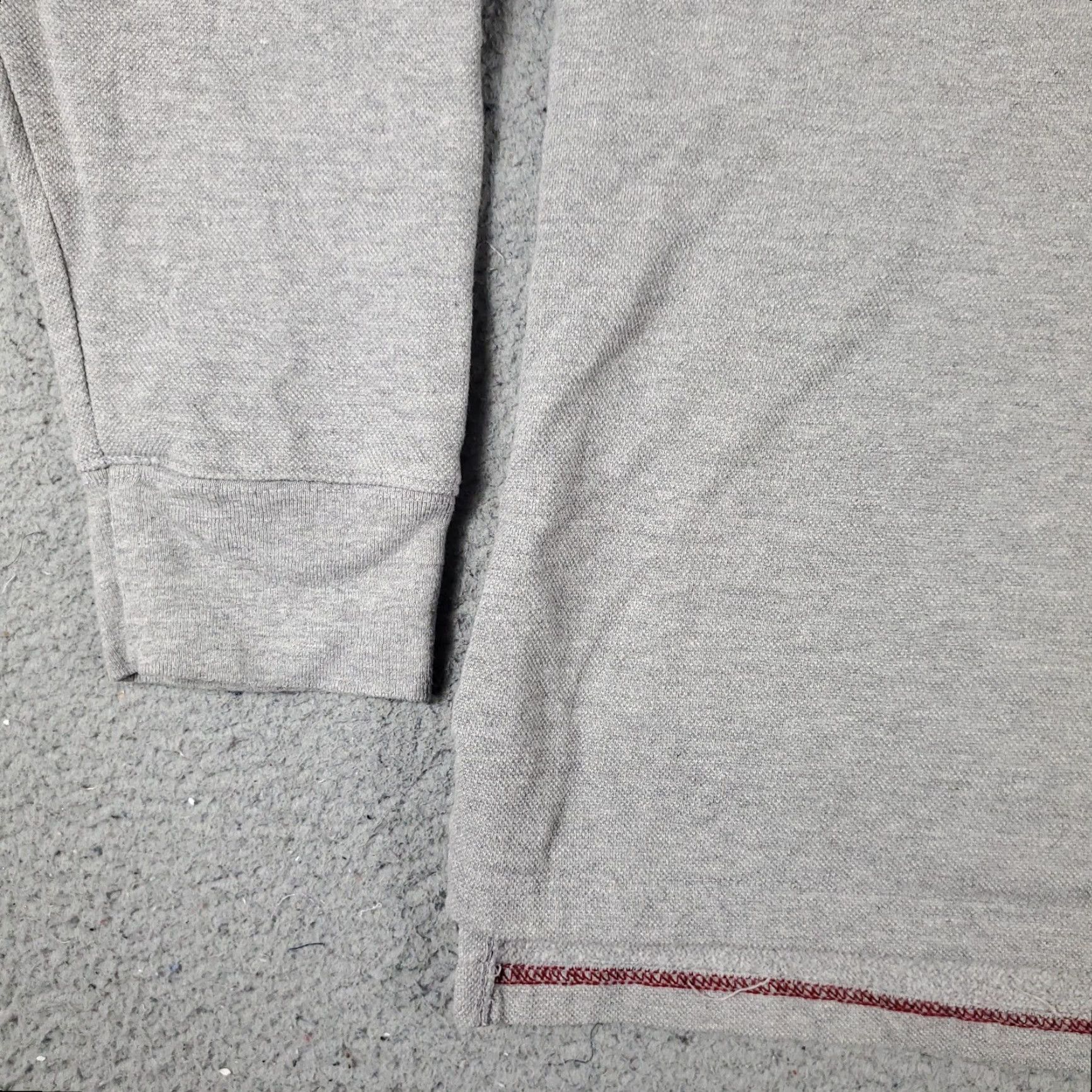 American Eagle Outfitters American Eagle Outfitters Polo Shirt Mens XL Gray Casual Long Sleeve Adult Size US XL / EU 56 / 4 - 3 Thumbnail