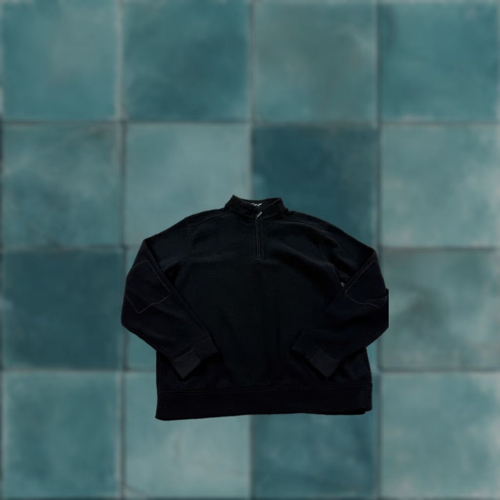 Logo 7 Greg Norman Pullover Mens L Black 1/4 Zip Fleece Shark Logo Outdoor Golf Shirt Size US L / EU 52-54 / 3 - 1 Thumbnail