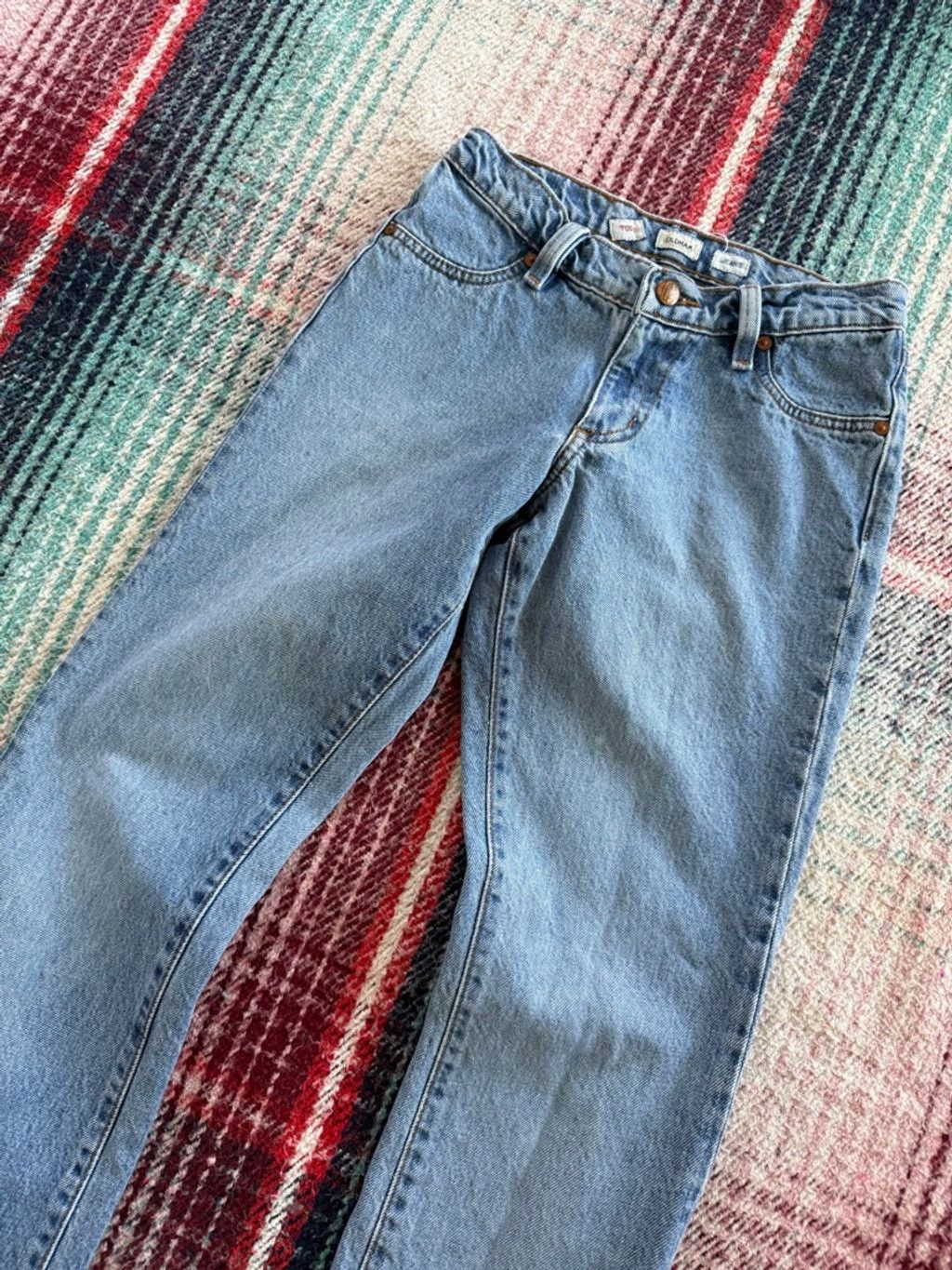 Todd Oldham Women's Todd Oldham Blue Straight Leg Light Wash Jeans 25 Size 25" / US 0 / IT 36 - 2 Thumbnail
