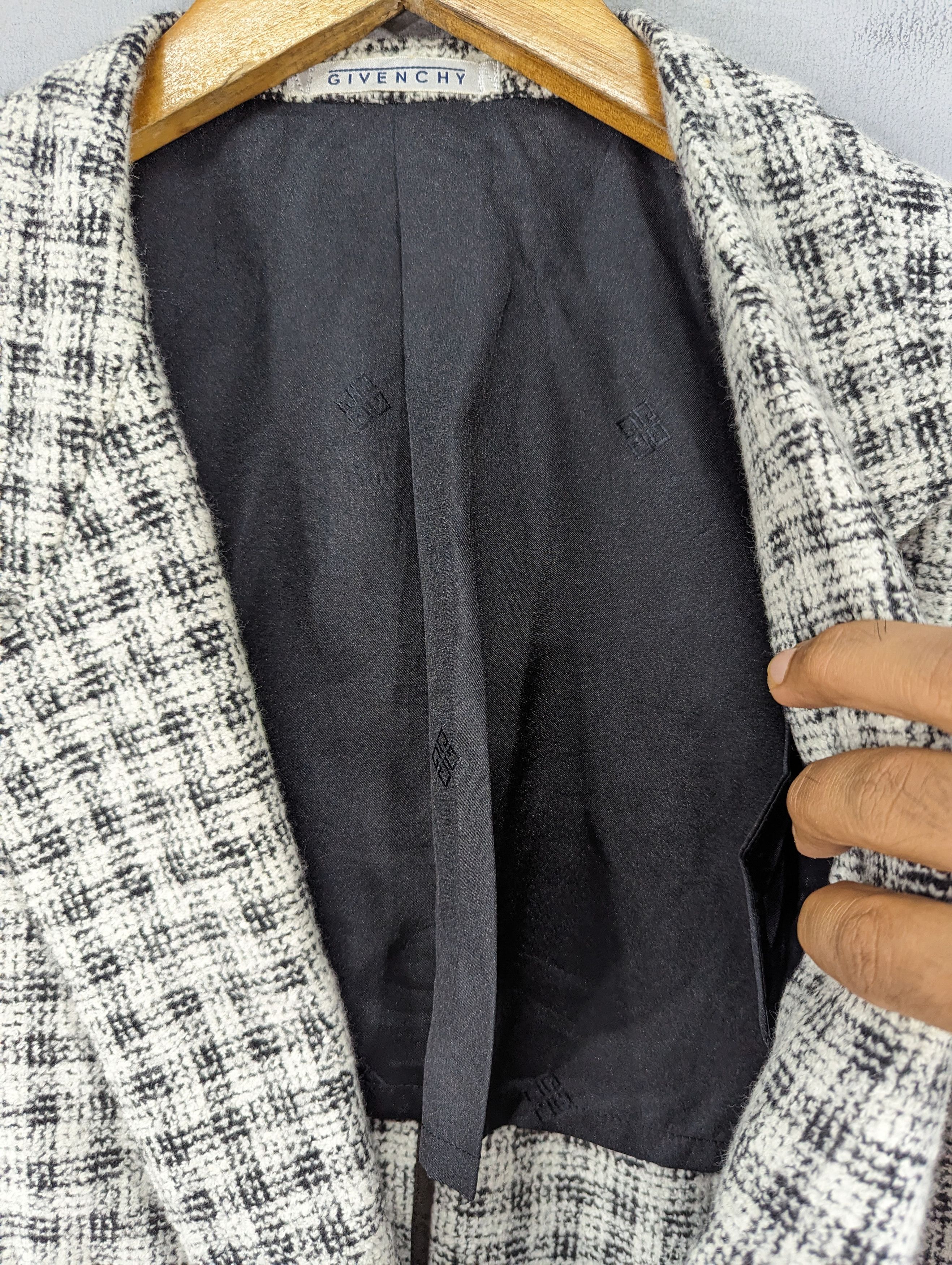 Givenchy Vintage Monsieur Givenchy Plaid Blazer Jacket Size US L / EU 52-54 / 3 - 11 Thumbnail