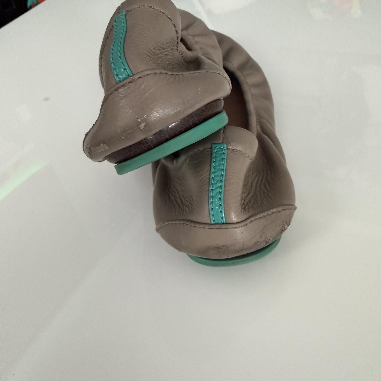 Andrew's Ties Tieks Taupe Leather Ballet Flats Size 10 Size US 10 / IT 40 - 6 Thumbnail