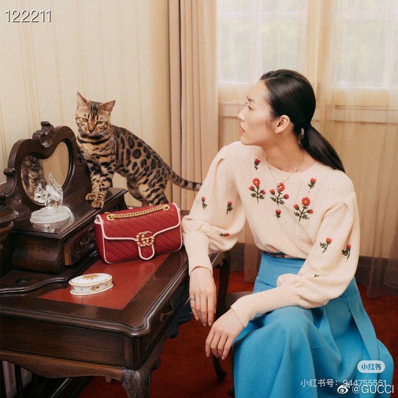 Gucci Gucci Floral embroidered lantern puff sleeve sweater 2502-N Size US XS / EU 42 / 0 - 8 Thumbnail