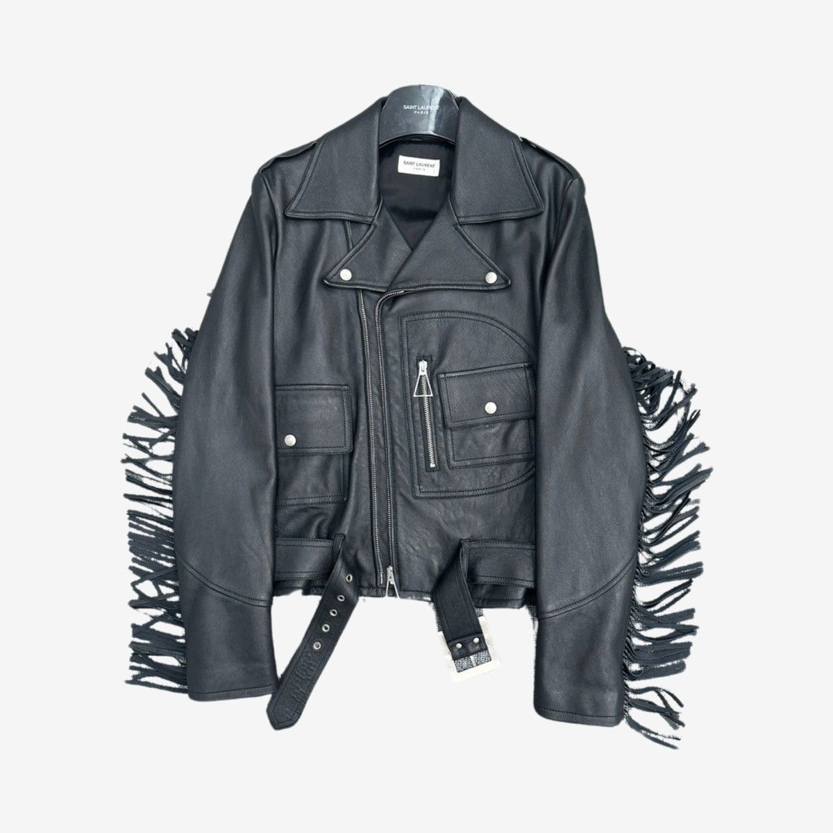 ジャケット Saint Laurent FW20 JACKET WITH FRINGES (630896_Y3B529664) Saint Laurent Curtis Fringe Jacket in Brown Suede — UFO No More