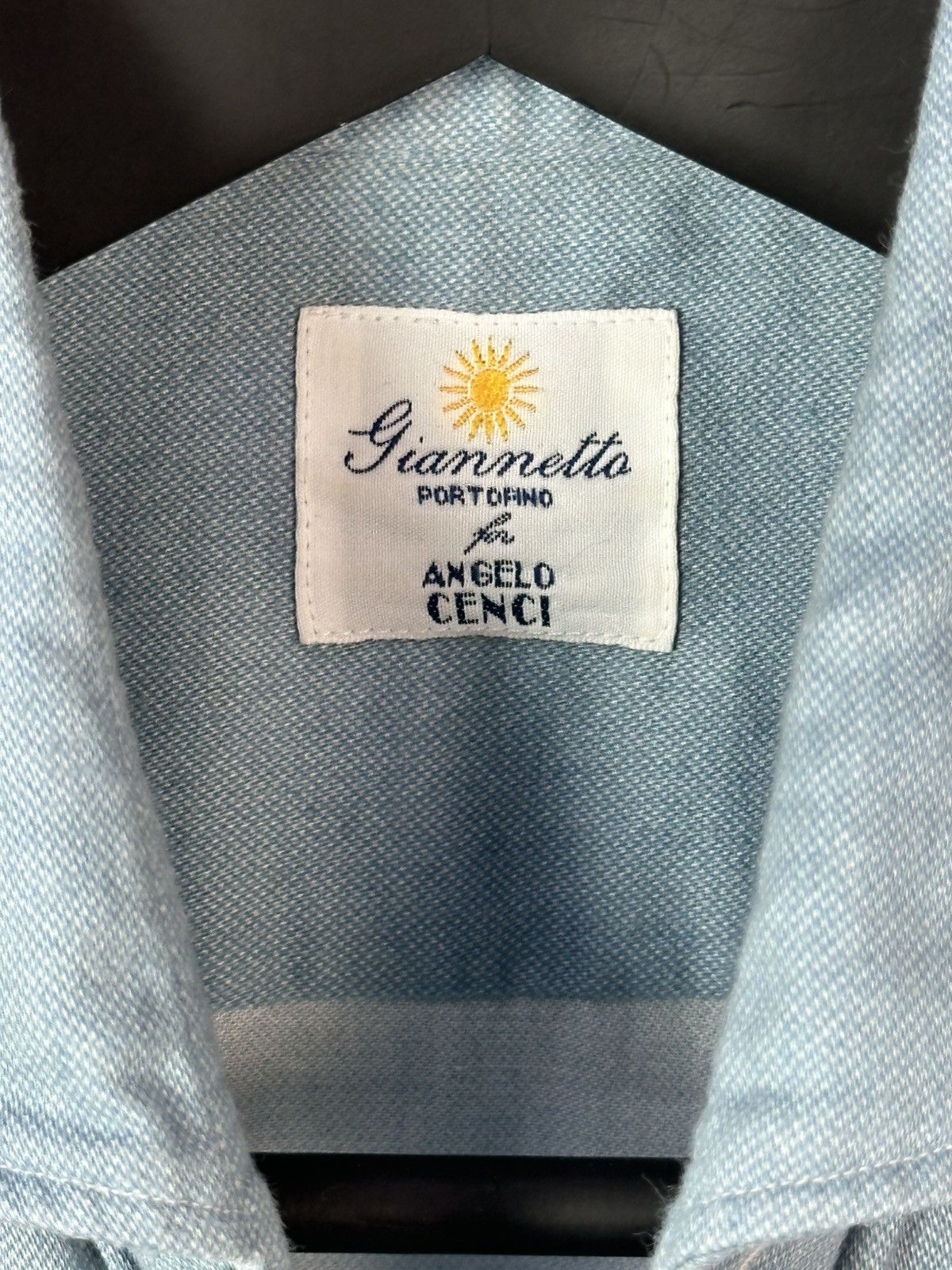 Other Gianetto Made in Italy Blue Cotton Long Sleeve Shirt Size US M / EU 48-50 / 2 - 5 Thumbnail