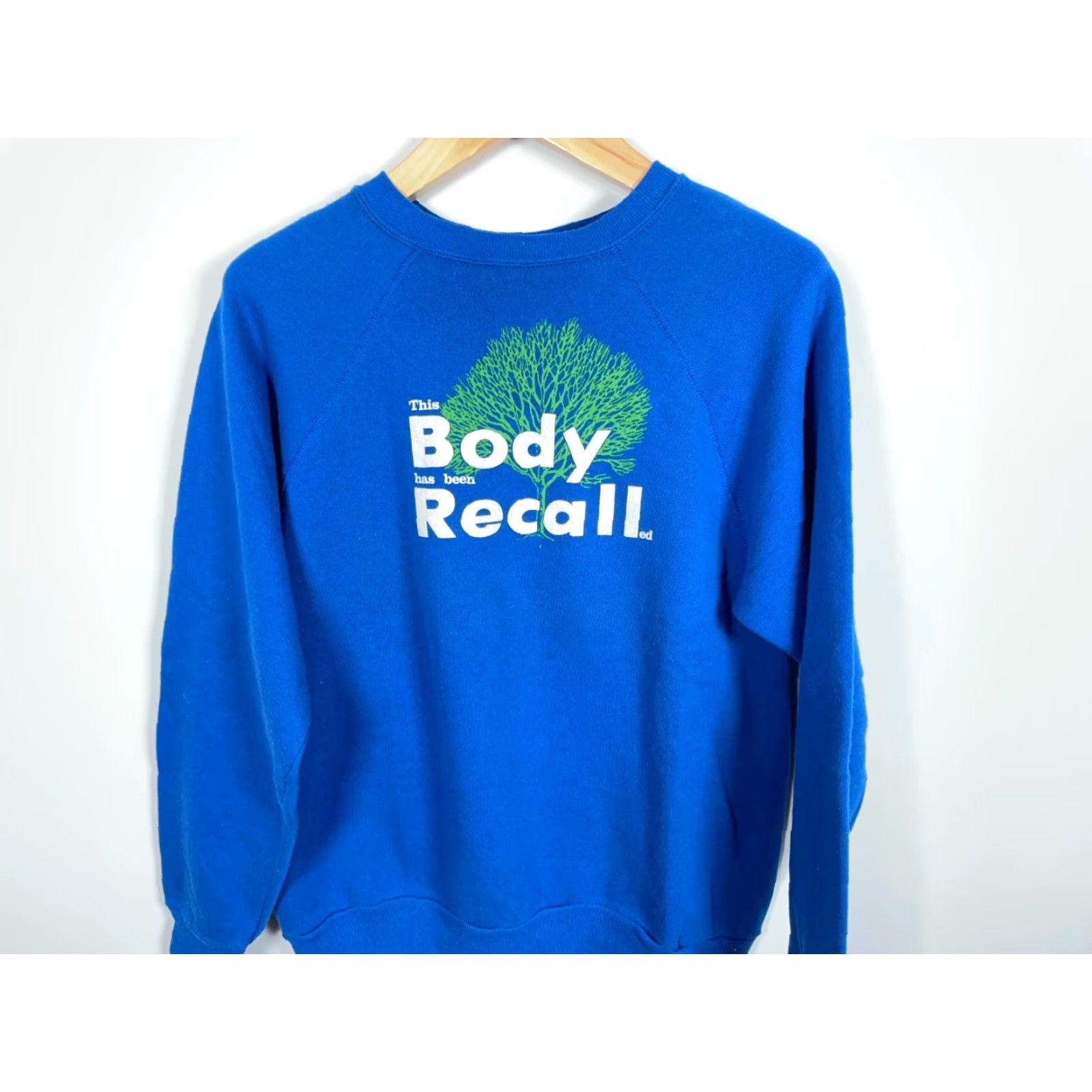 Velva Sheen VINTAGE Velva Sheen Sweatshirt Raglan This Body Has Been Recalled Adult Medium Blue Velva Sheen Size US M / EU 48-50 / 2 - 4 Thumbnail