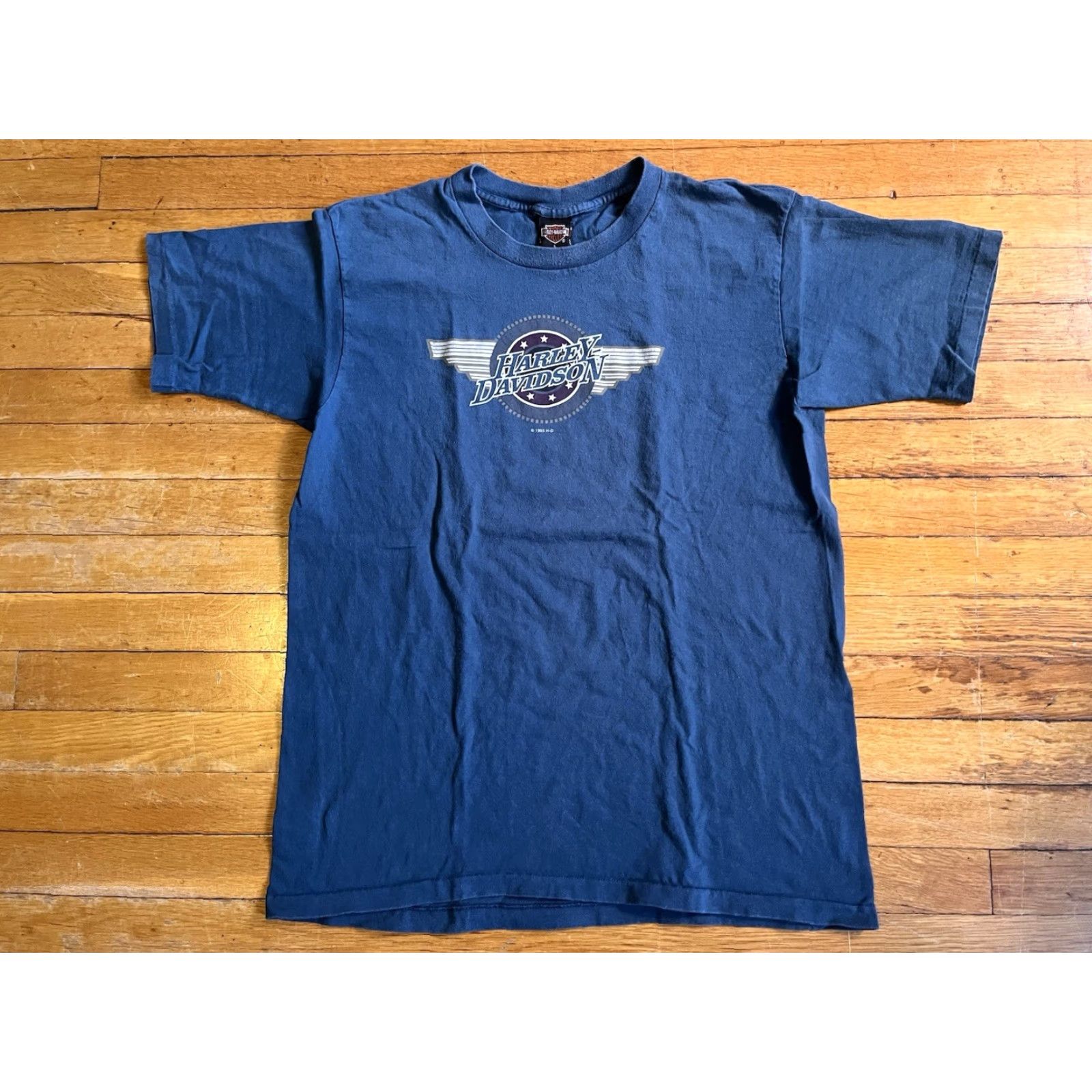 Harley Davidson VINTAGE Harley-Davidson Chicago Shirt Men’s L Blue 90s Logo Graphic Print T-Shirt Size US L / EU 52-54 / 3 - 2 Thumbnail