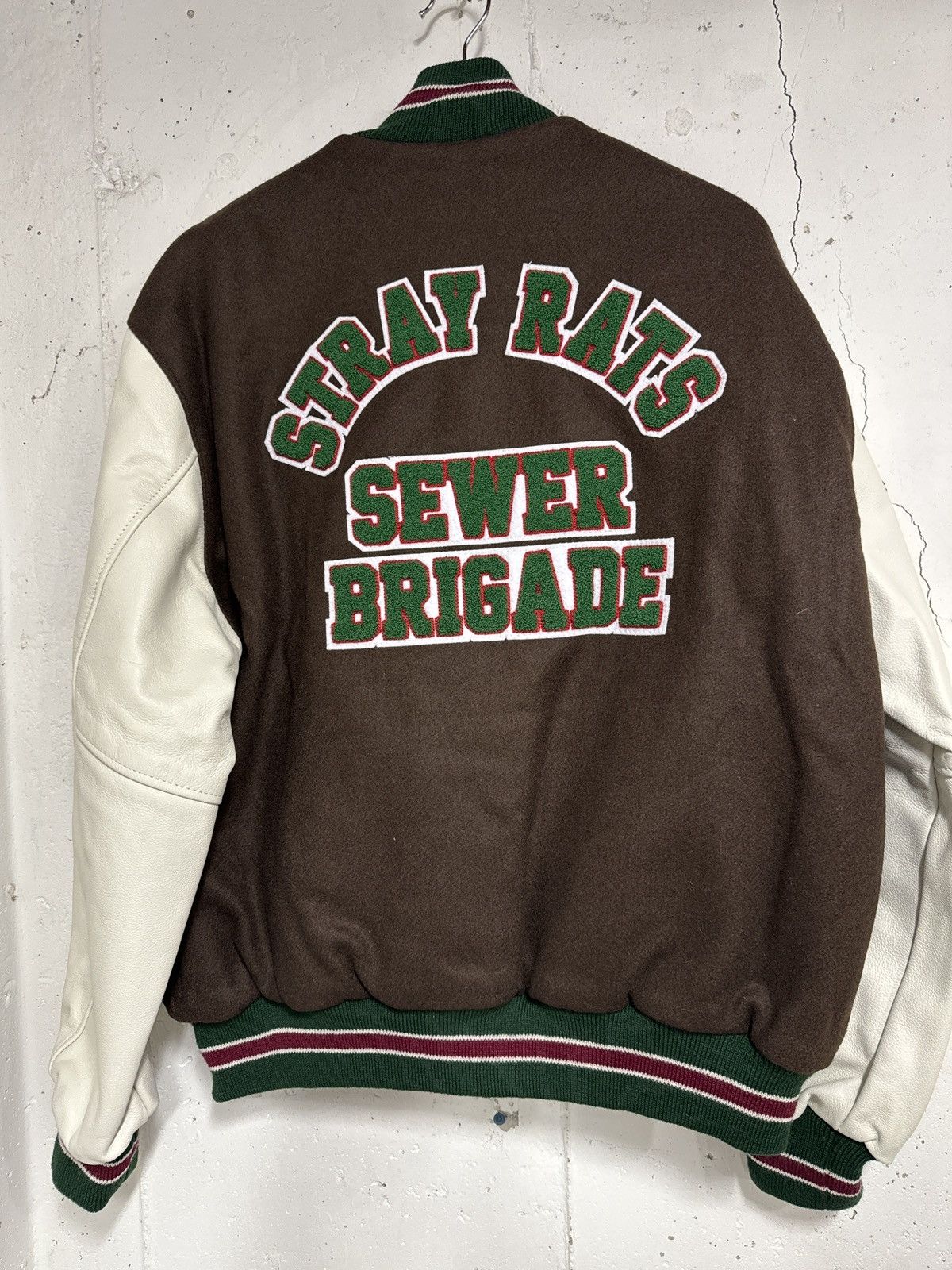 Stray Rats Stray Rats Brown Varsity Jacket 10 Year Anniversary Size US L / EU 52-54 / 3 - 2 Thumbnail