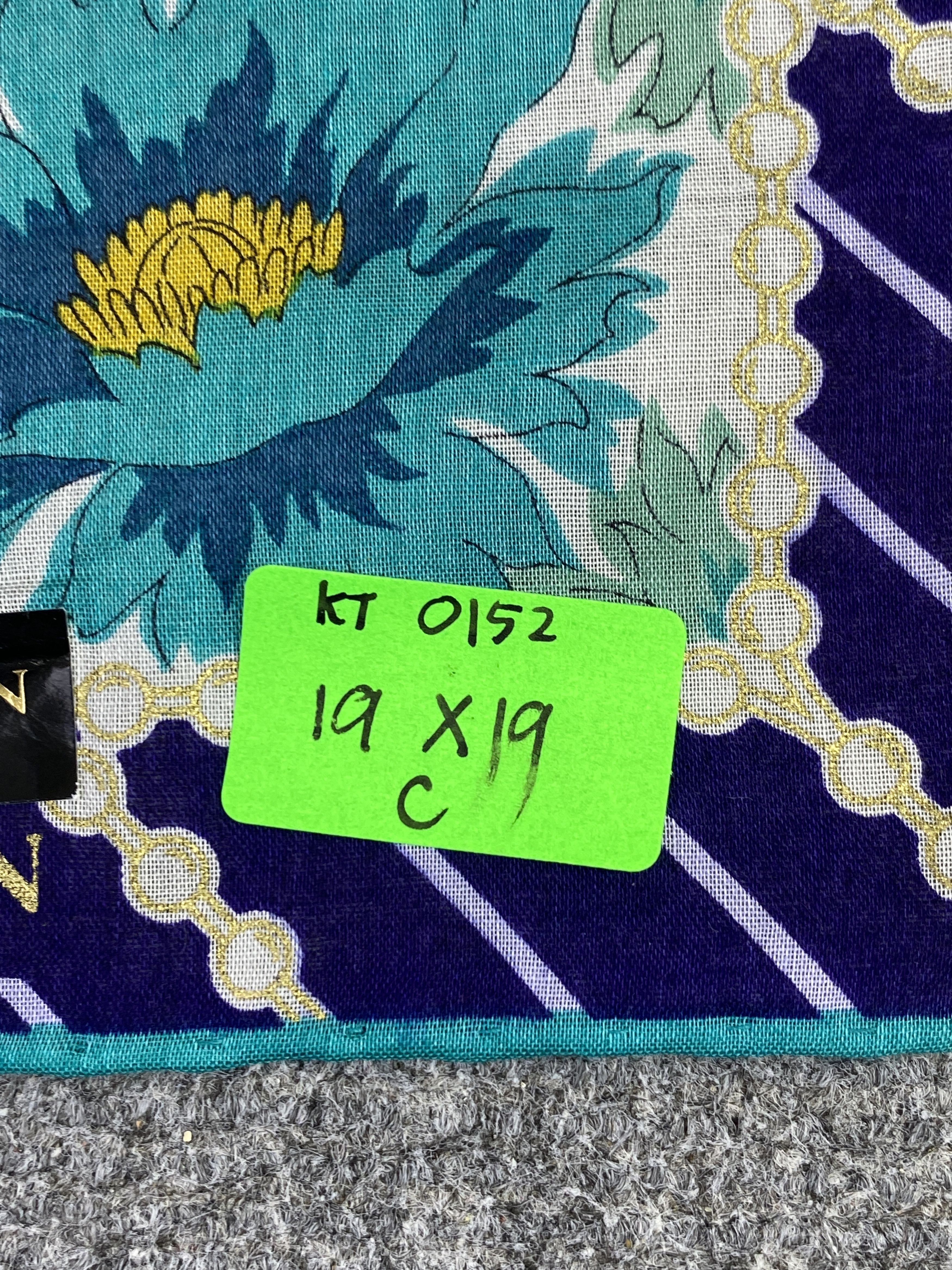 Lanvin Vintage Lanvin Handkerchief / Neckerchief KT0152 Size ONE SIZE - 9 Thumbnail