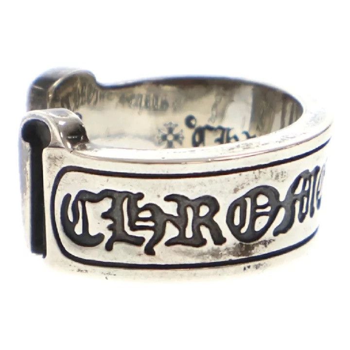 Chrome Hearts CHROME HEARTS LARGE SCROLL LABEL SILVER RING Size ONE SIZE - 3 Thumbnail