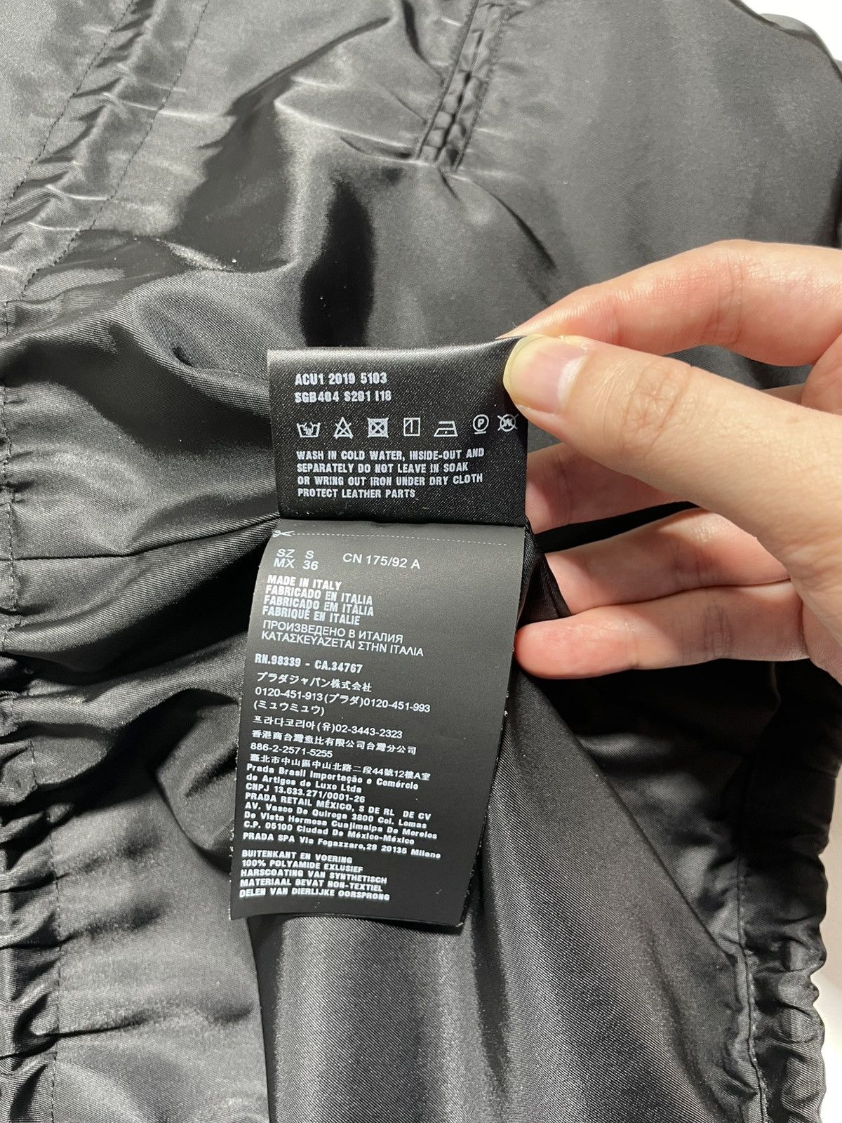 Prada SS20 Black Nylon Cargo Jacket Size US S / EU 44-46 / 1 - 9 Thumbnail