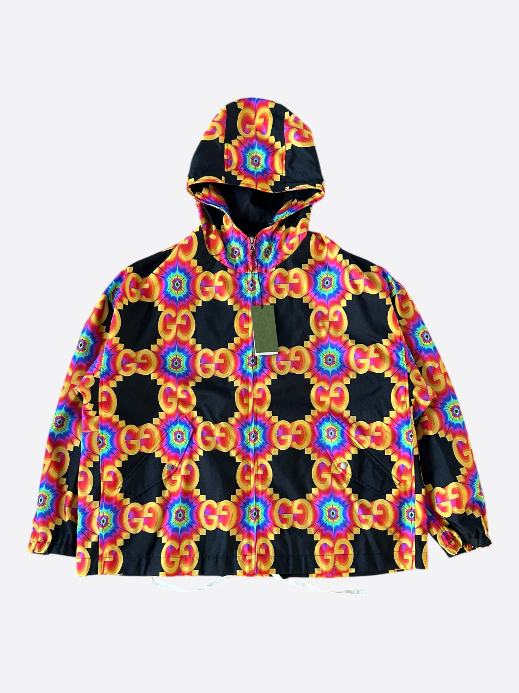 Gucci Gucci Black & Multicolor GG Kaleidoscope Jacket Size US XXL / EU 58 / 5 - 1 Thumbnail