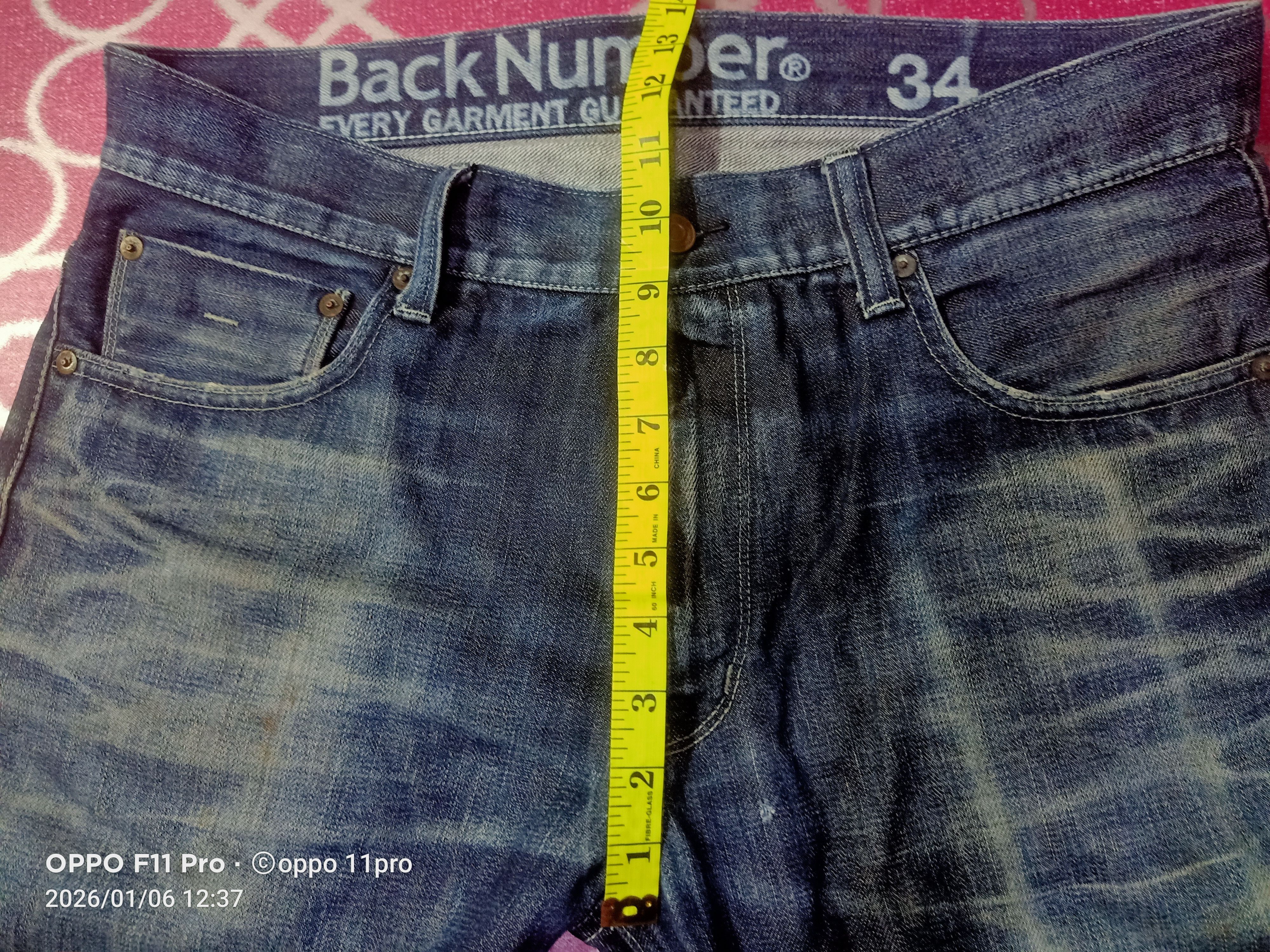 Japanese Brand 🌟Back Number EveryGarment Gurantee Men Denim 🌟 Size US 35 - 8 Thumbnail