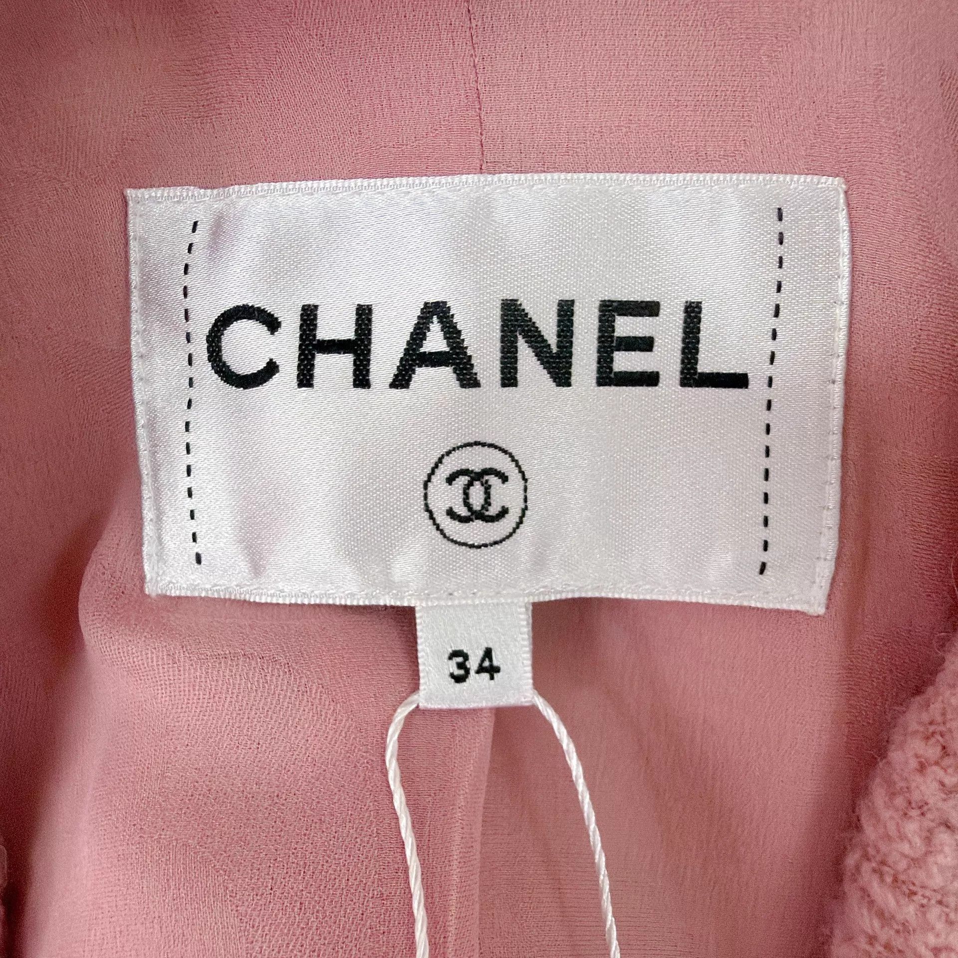 Chanel Chanel Misty Pink Tweed Jacket Women's 34 Size XS / US 0-2 / IT 36-38 - 7 Thumbnail